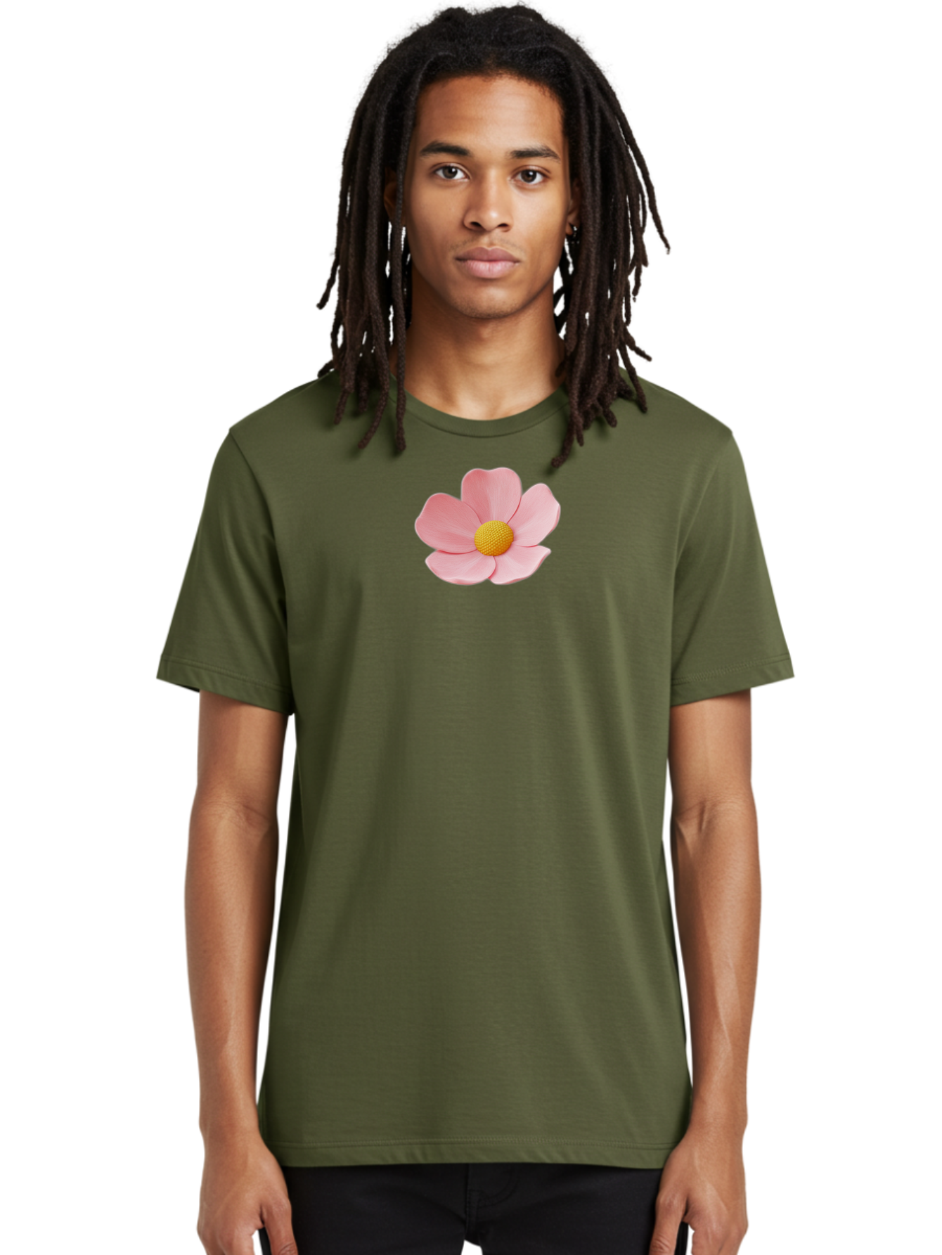 Pink-Flower Men'S Graphic Tee, 100% Cotton, Comfortable Casual Summer Wear, Machine Washable, Vintage Camera, Old Camera, Antique Camera, Black Camera, Classic Photography, Photography Equipment, Nostalgic Device, Film Camera, Camera Art Bal126