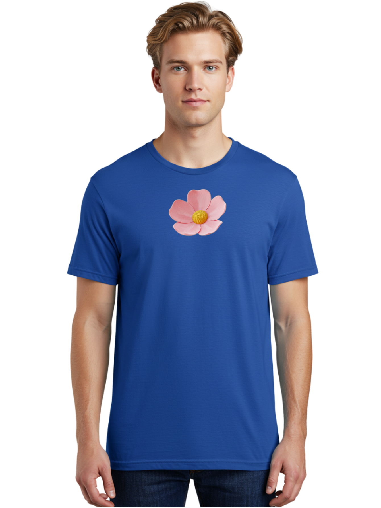 Pink-Flower Men'S Graphic Tee, 100% Cotton, Comfortable Casual Summer Wear, Machine Washable, Vintage Camera, Old Camera, Antique Camera, Black Camera, Classic Photography, Photography Equipment, Nostalgic Device, Film Camera, Camera Art Bal126