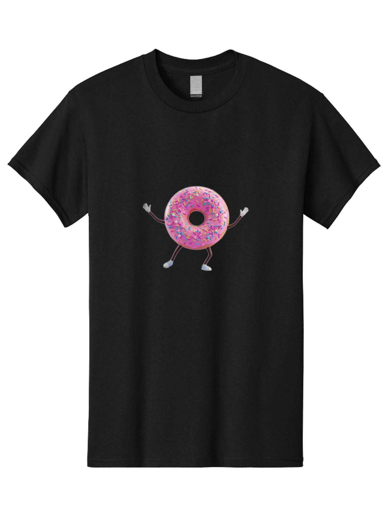 Pink-Frosting-Donut Men'S Graphic Tee, 100% Cotton, Comfortable Casual Summer Wear, Machine Washable, Vintage Camera, Old Camera, Antique Camera, Black Camera, Classic Photography, Photography Equipment, Nostalgic Device, Film Camera, Bal127