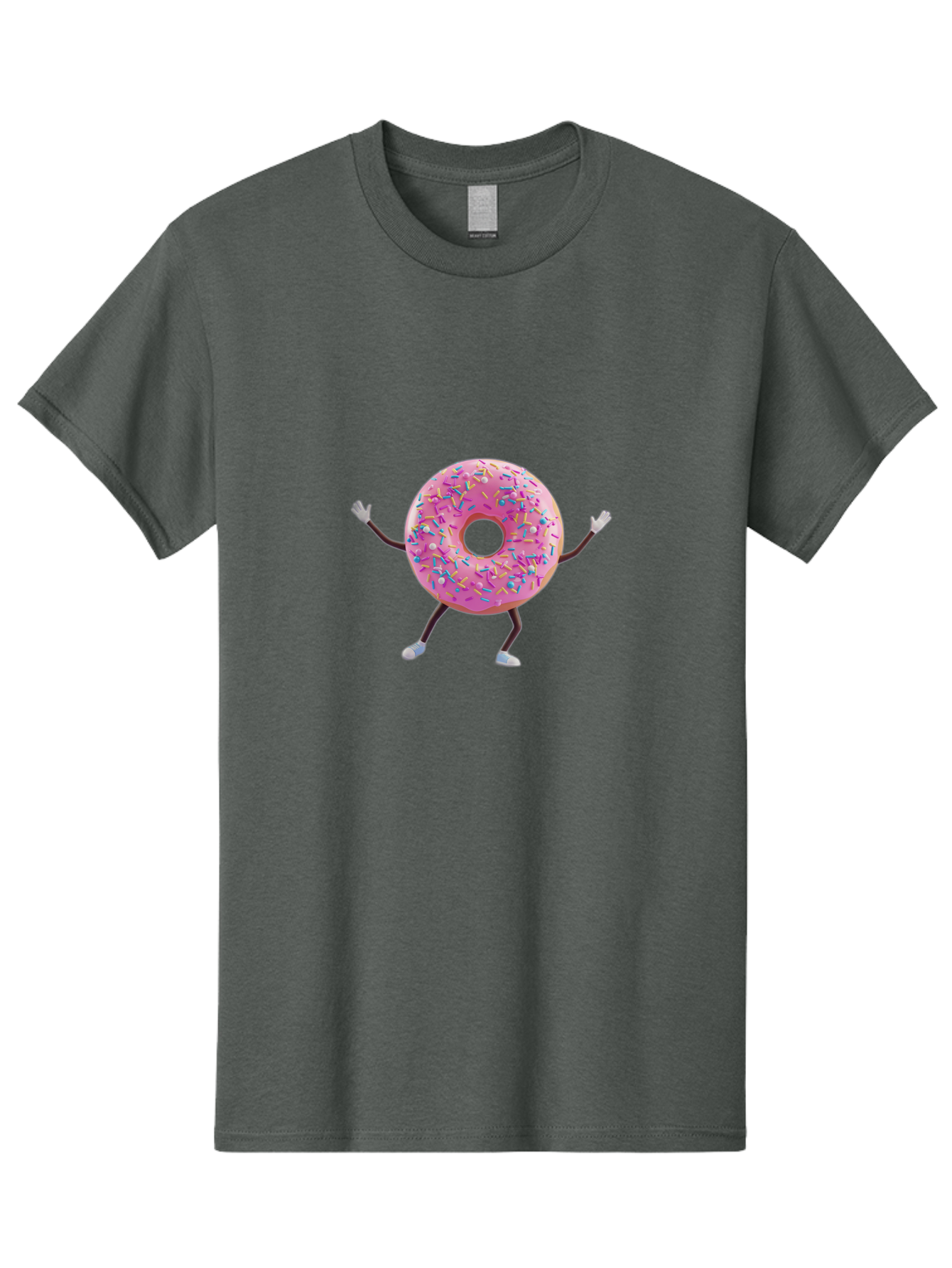 Pink-Frosting-Donut Men'S Graphic Tee, 100% Cotton, Comfortable Casual Summer Wear, Machine Washable, Vintage Camera, Old Camera, Antique Camera, Black Camera, Classic Photography, Photography Equipment, Nostalgic Device, Film Camera, Bal127