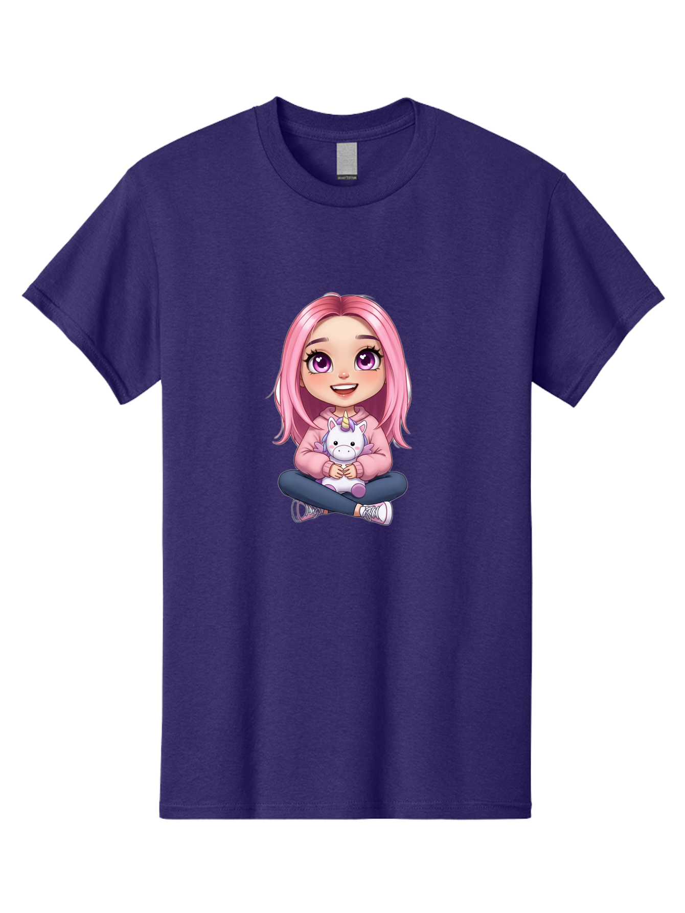 Pink-Haired-Girl-With-Unicorn Men'S Graphic Tee, 100% Cotton, Comfortable Casual Summer Wear, Machine Washable, Vintage Camera, Old Camera, Antique Camera, Black Camera, Classic Photography, Photography Equipment, Nostalgic Device, Bal131