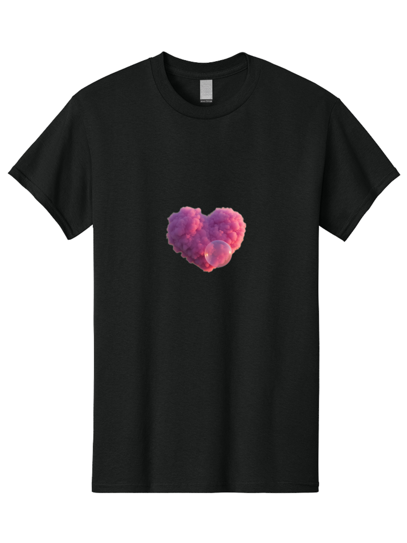 Pink-Heart-With-Bubble Men'S Graphic Tee, 100% Cotton, Comfortable Casual Summer Wear, Machine Washable, Vintage Camera, Old Camera, Antique Camera, Black Camera, Classic Photography, Photography Equipment, Nostalgic Device, Film Camera, Bal132
