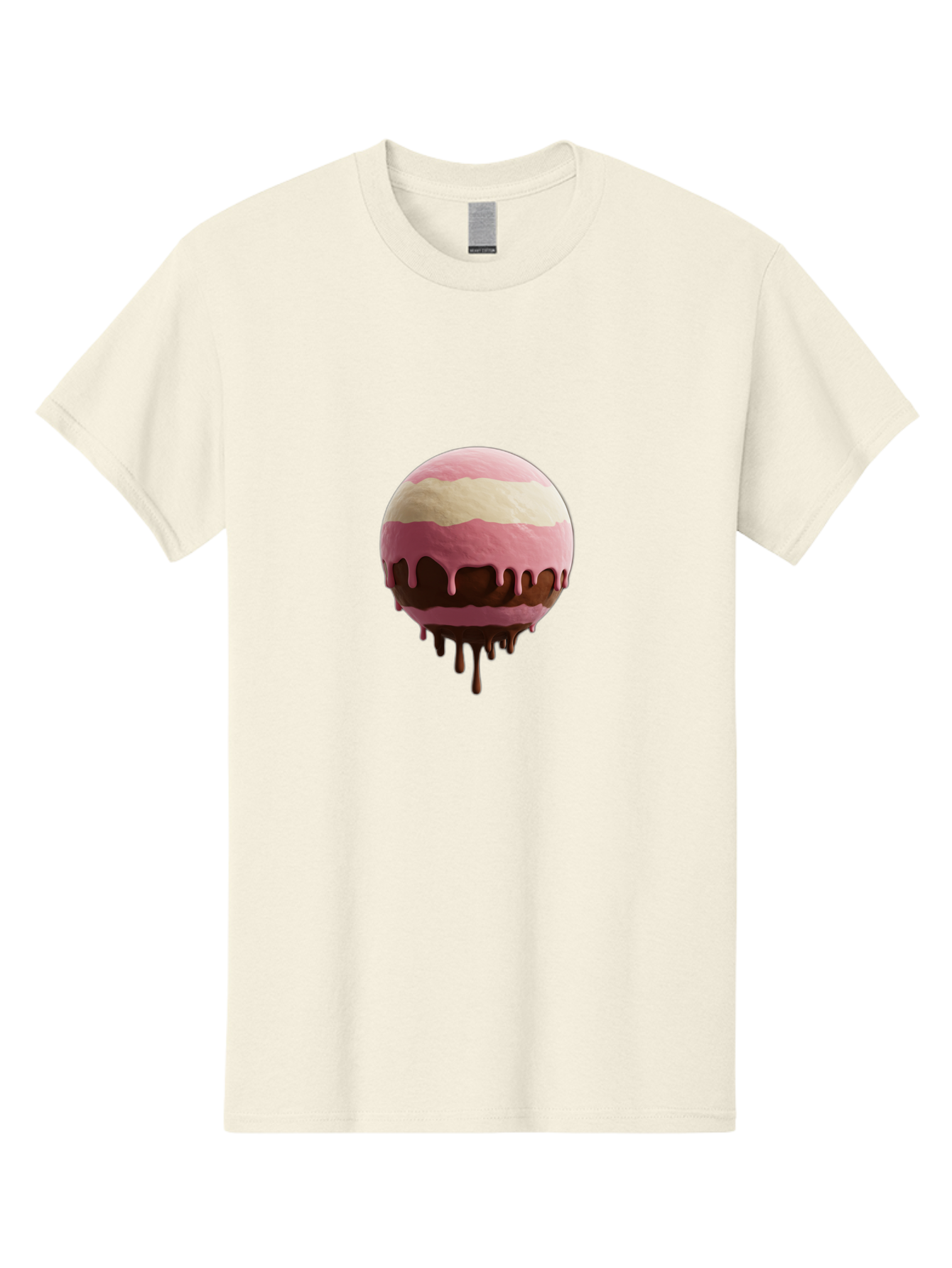 Pink-Ice-Cream-Scoop-With-Chocolate-Sauce Men'S Graphic Tee, 100% Cotton, Comfortable Casual Summer Wear, Machine Washable, Vintage Camera, Old Camera, Antique Camera, Black Camera, Classic Photography, Photography Equipment, Nostalgic Device, Bal133