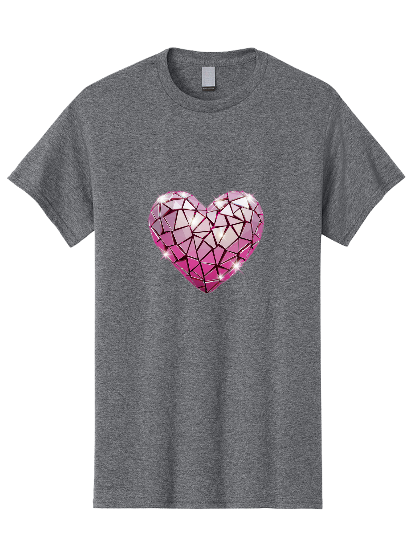 Pink-Mosaic-Heart Men'S Graphic Tee, 100% Cotton, Comfortable Casual Summer Wear, Machine Washable, Vintage Camera, Old Camera, Antique Camera, Black Camera, Classic Photography, Photography Equipment, Nostalgic Device, Film Camera, Camera Art Bal134