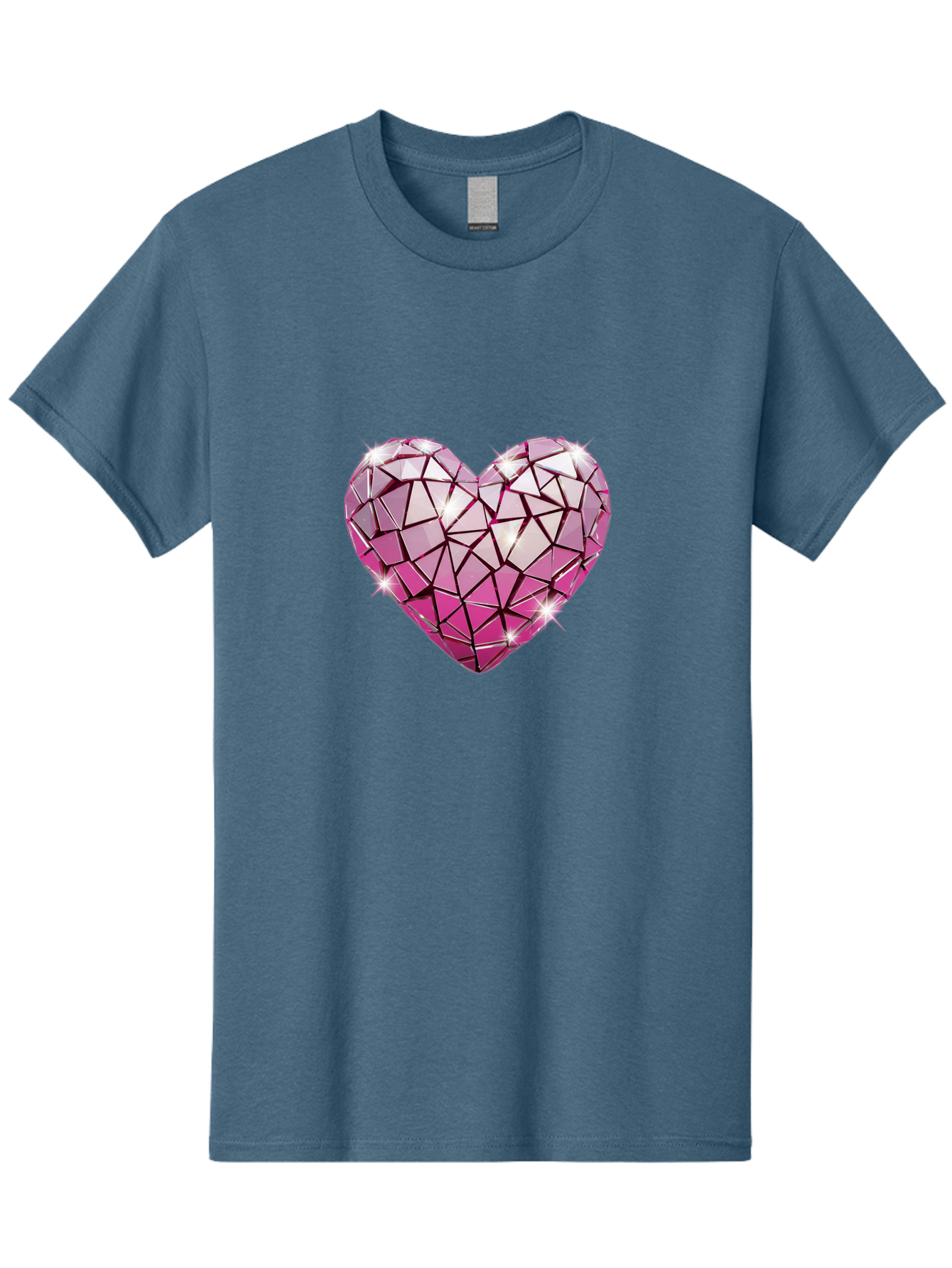 Pink-Mosaic-Heart Men'S Graphic Tee, 100% Cotton, Comfortable Casual Summer Wear, Machine Washable, Vintage Camera, Old Camera, Antique Camera, Black Camera, Classic Photography, Photography Equipment, Nostalgic Device, Film Camera, Camera Art Bal134