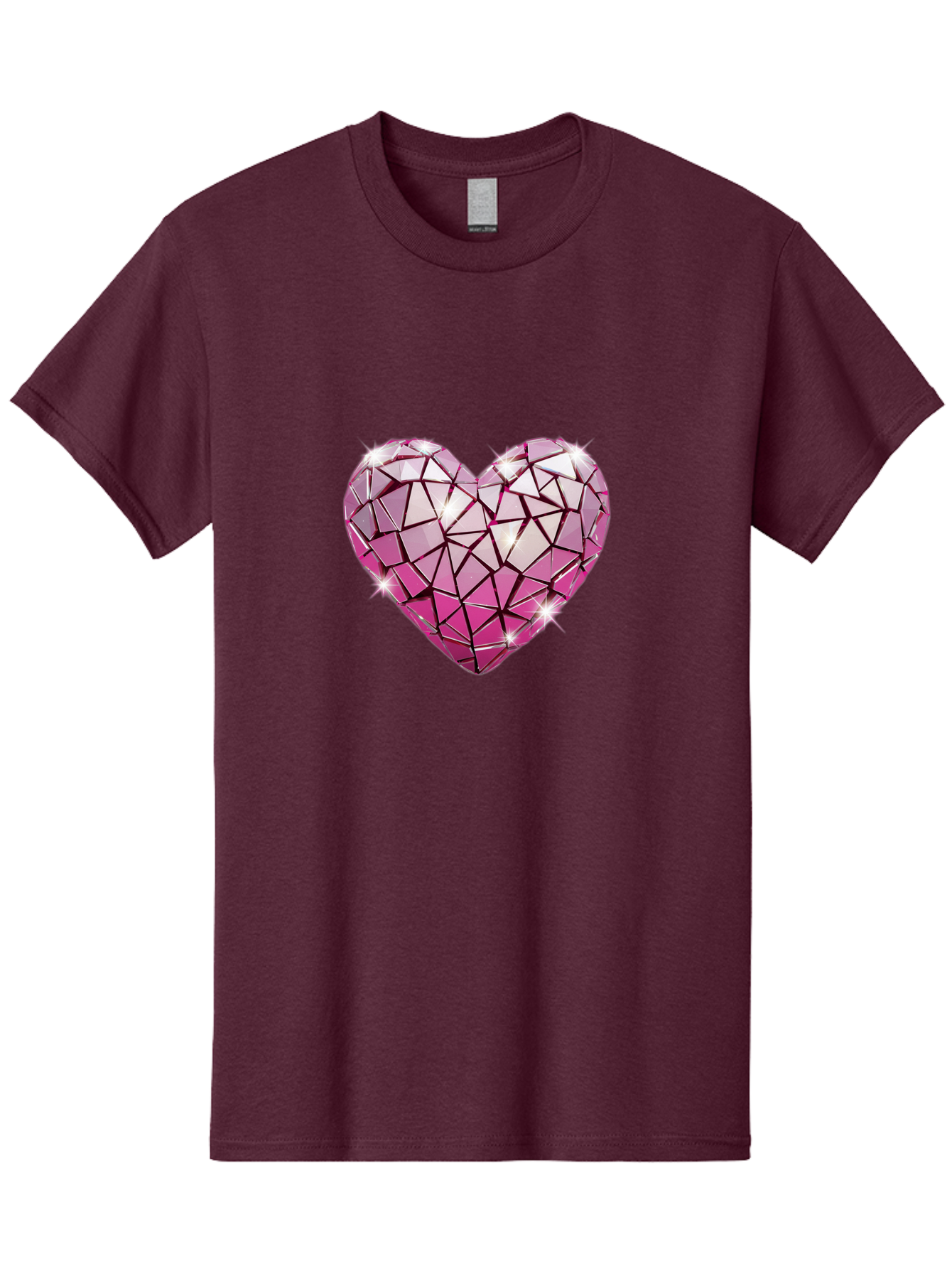 Pink-Mosaic-Heart Men'S Graphic Tee, 100% Cotton, Comfortable Casual Summer Wear, Machine Washable, Vintage Camera, Old Camera, Antique Camera, Black Camera, Classic Photography, Photography Equipment, Nostalgic Device, Film Camera, Camera Art Bal134
