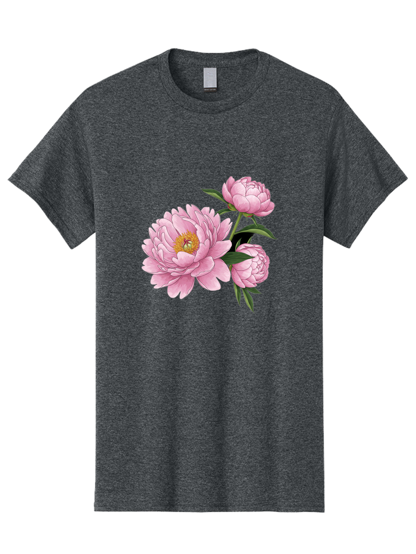 Pink-Peonies-1 Men'S Graphic Tee, 100% Cotton, Comfortable Casual Summer Wear, Machine Washable, Vintage Camera, Old Camera, Antique Camera, Black Camera, Classic Photography, Photography Equipment, Nostalgic Device, Film Camera, Camera Art Bal135