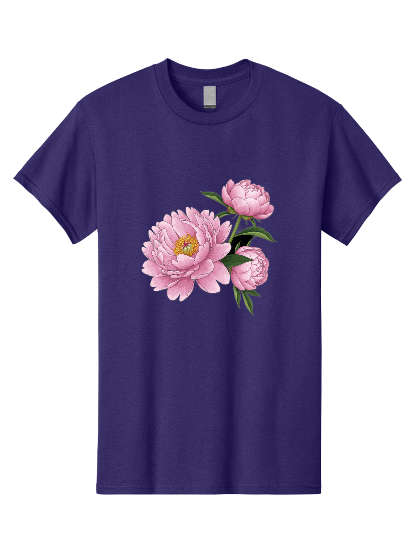 Pink-Peonies-1 Men'S Graphic Tee, 100% Cotton, Comfortable Casual Summer Wear, Machine Washable, Vintage Camera, Old Camera, Antique Camera, Black Camera, Classic Photography, Photography Equipment, Nostalgic Device, Film Camera, Camera Art Bal135