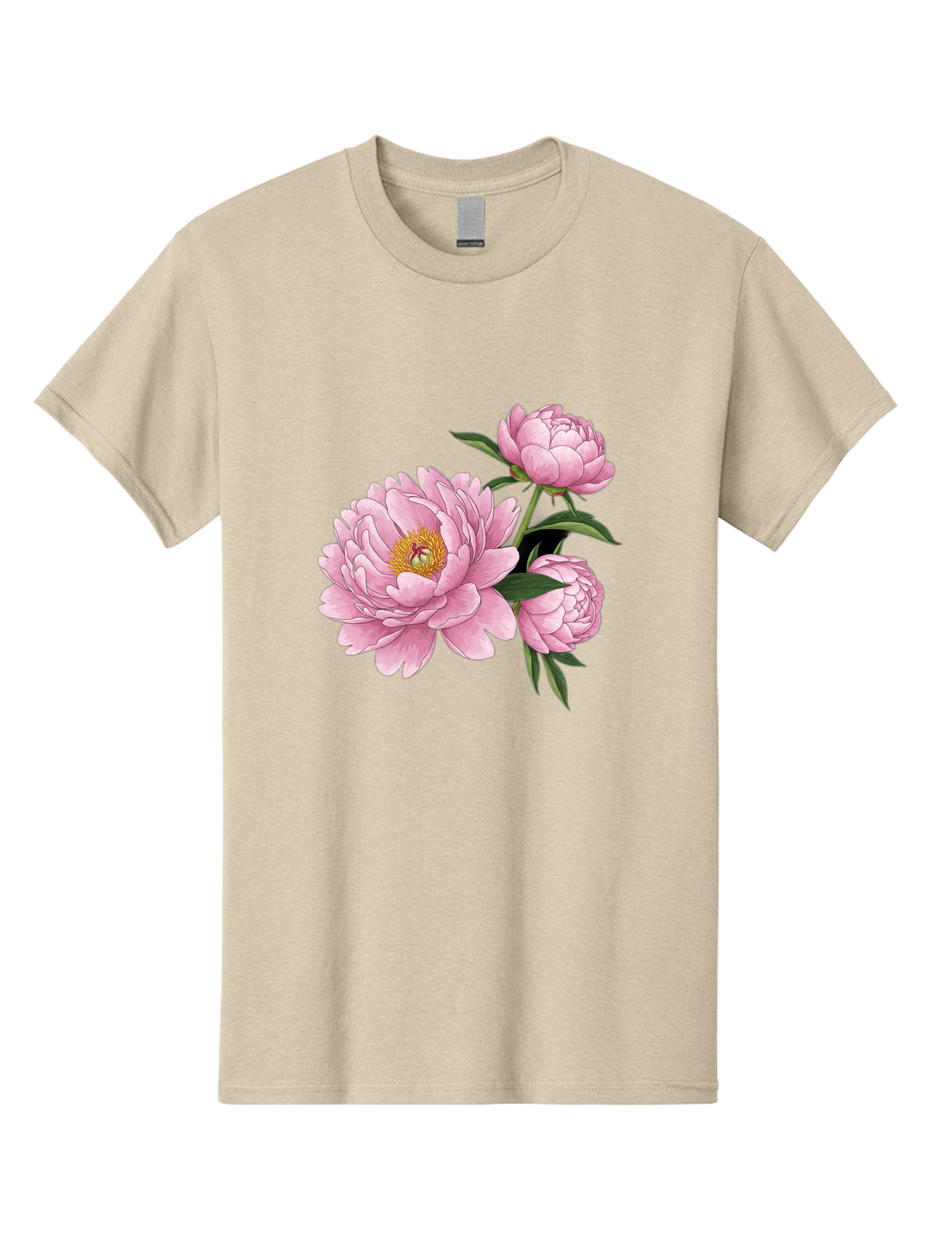 Pink-Peonies-1 Men'S Graphic Tee, 100% Cotton, Comfortable Casual Summer Wear, Machine Washable, Vintage Camera, Old Camera, Antique Camera, Black Camera, Classic Photography, Photography Equipment, Nostalgic Device, Film Camera, Camera Art Bal135