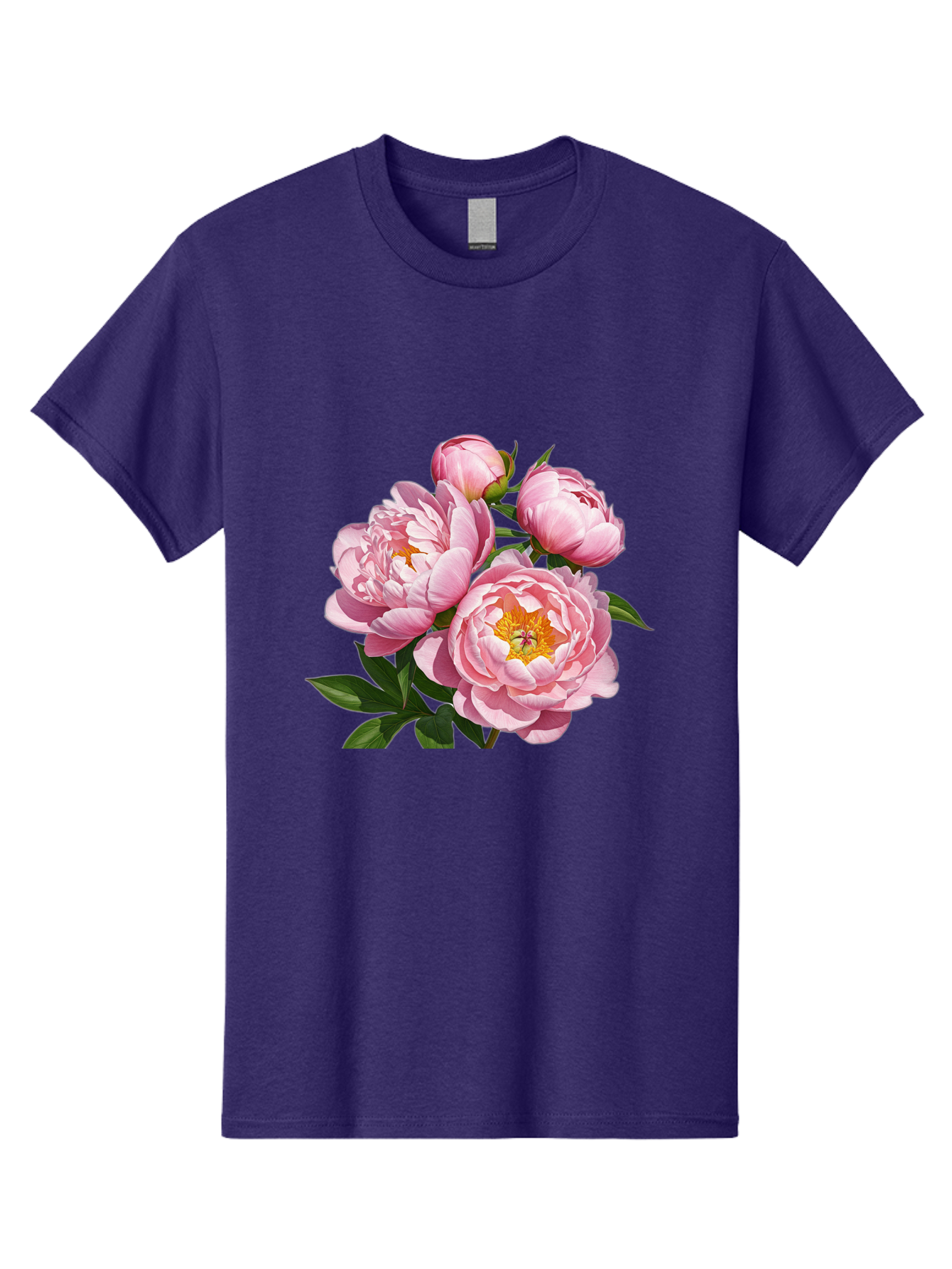 Pink-Peonies-2 Men'S Graphic Tee, 100% Cotton, Comfortable Casual Summer Wear, Machine Washable, Vintage Camera, Old Camera, Antique Camera, Black Camera, Classic Photography, Photography Equipment, Nostalgic Device, Film Camera, Camera Art Bal136