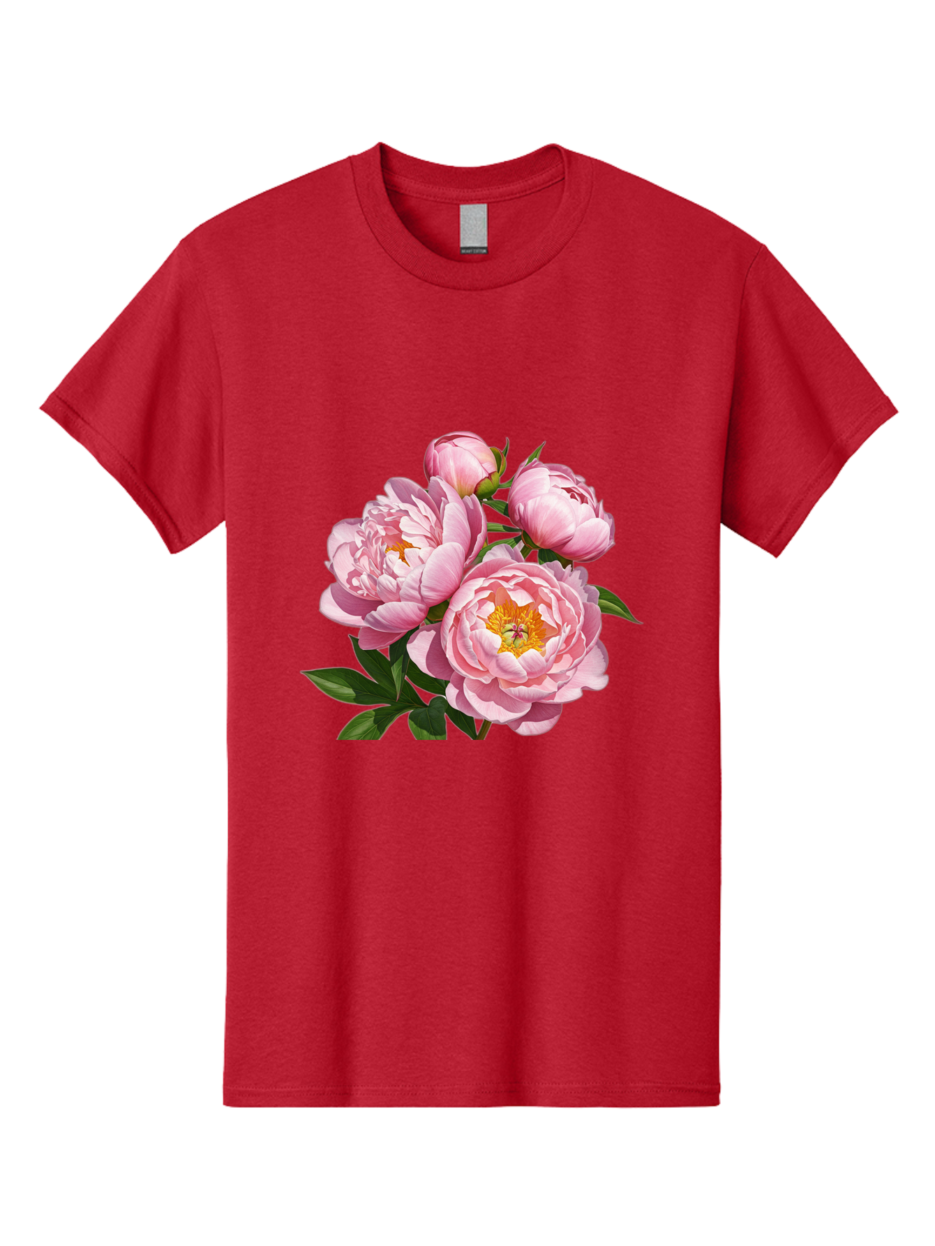 Pink-Peonies-2 Men'S Graphic Tee, 100% Cotton, Comfortable Casual Summer Wear, Machine Washable, Vintage Camera, Old Camera, Antique Camera, Black Camera, Classic Photography, Photography Equipment, Nostalgic Device, Film Camera, Camera Art Bal136