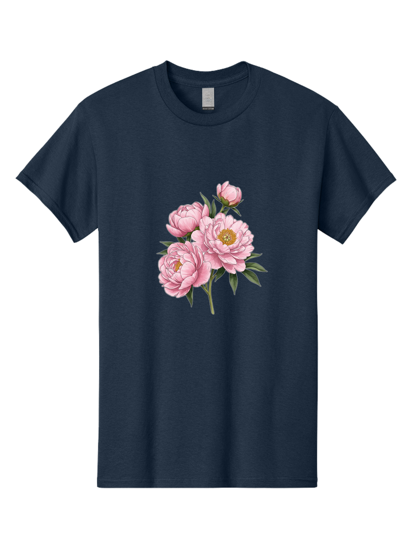 Pink-Peonies-3 Men'S Graphic Tee, 100% Cotton, Comfortable Casual Summer Wear, Machine Washable, Vintage Camera, Old Camera, Antique Camera, Black Camera, Classic Photography, Photography Equipment, Nostalgic Device, Film Camera, Camera Art Bal137