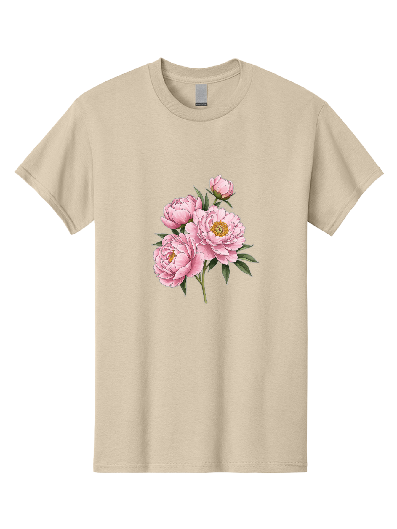 Pink-Peonies-3 Men'S Graphic Tee, 100% Cotton, Comfortable Casual Summer Wear, Machine Washable, Vintage Camera, Old Camera, Antique Camera, Black Camera, Classic Photography, Photography Equipment, Nostalgic Device, Film Camera, Camera Art Bal137