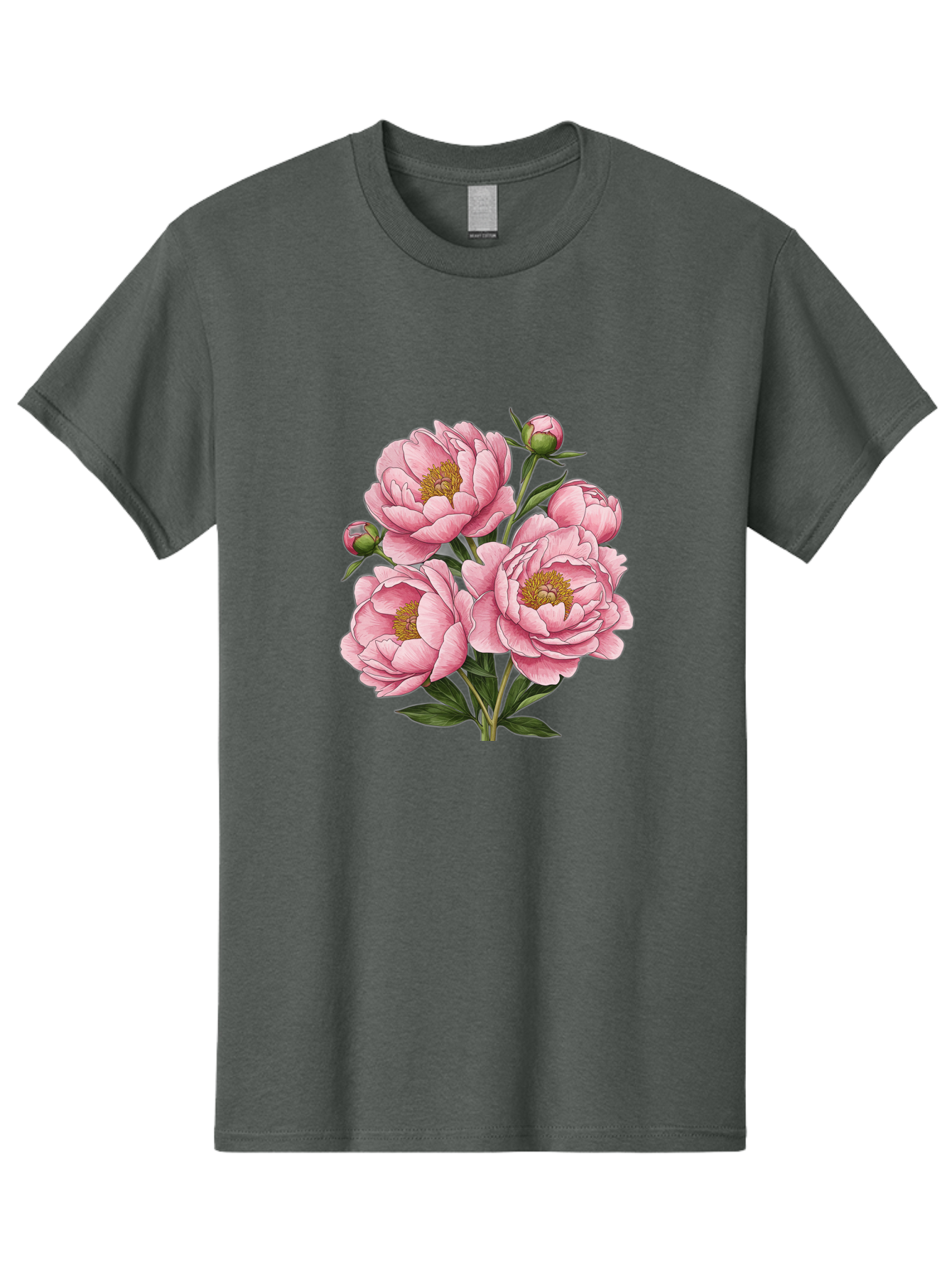 Pink-Peonies-4 Men'S Graphic Tee, 100% Cotton, Comfortable Casual Summer Wear, Machine Washable, Vintage Camera, Old Camera, Antique Camera, Black Camera, Classic Photography, Photography Equipment, Nostalgic Device, Film Camera, Camera Art Bal138