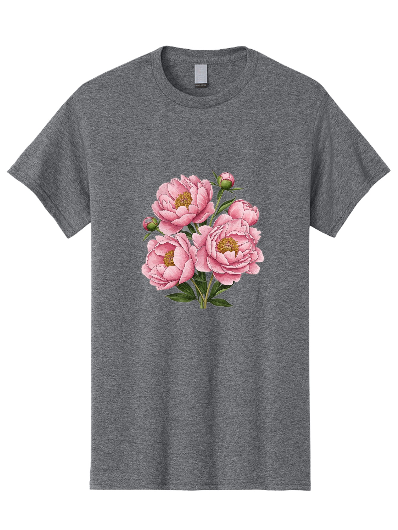 Pink-Peonies-4 Men'S Graphic Tee, 100% Cotton, Comfortable Casual Summer Wear, Machine Washable, Vintage Camera, Old Camera, Antique Camera, Black Camera, Classic Photography, Photography Equipment, Nostalgic Device, Film Camera, Camera Art Bal138