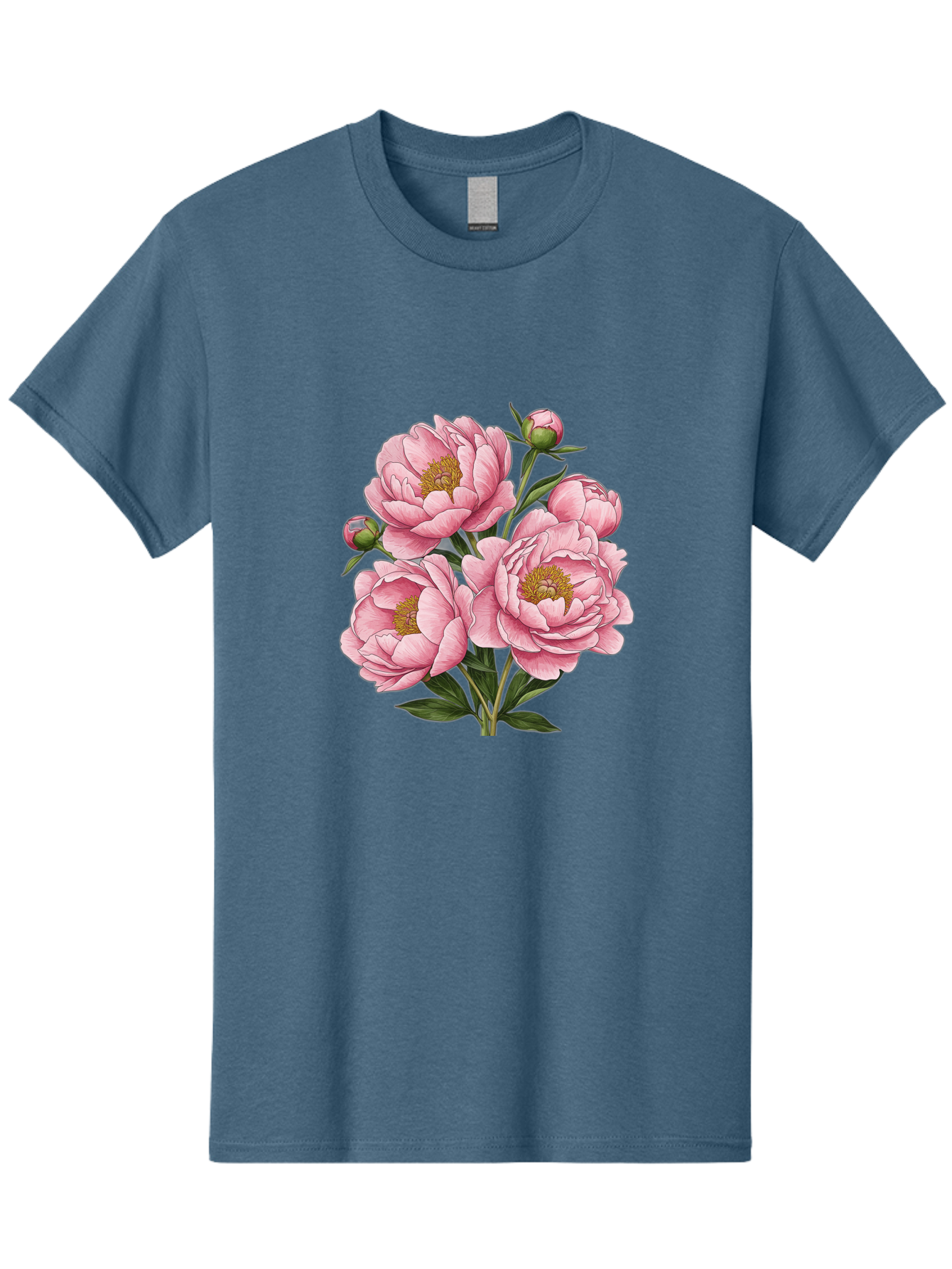 Pink-Peonies-4 Men'S Graphic Tee, 100% Cotton, Comfortable Casual Summer Wear, Machine Washable, Vintage Camera, Old Camera, Antique Camera, Black Camera, Classic Photography, Photography Equipment, Nostalgic Device, Film Camera, Camera Art Bal138