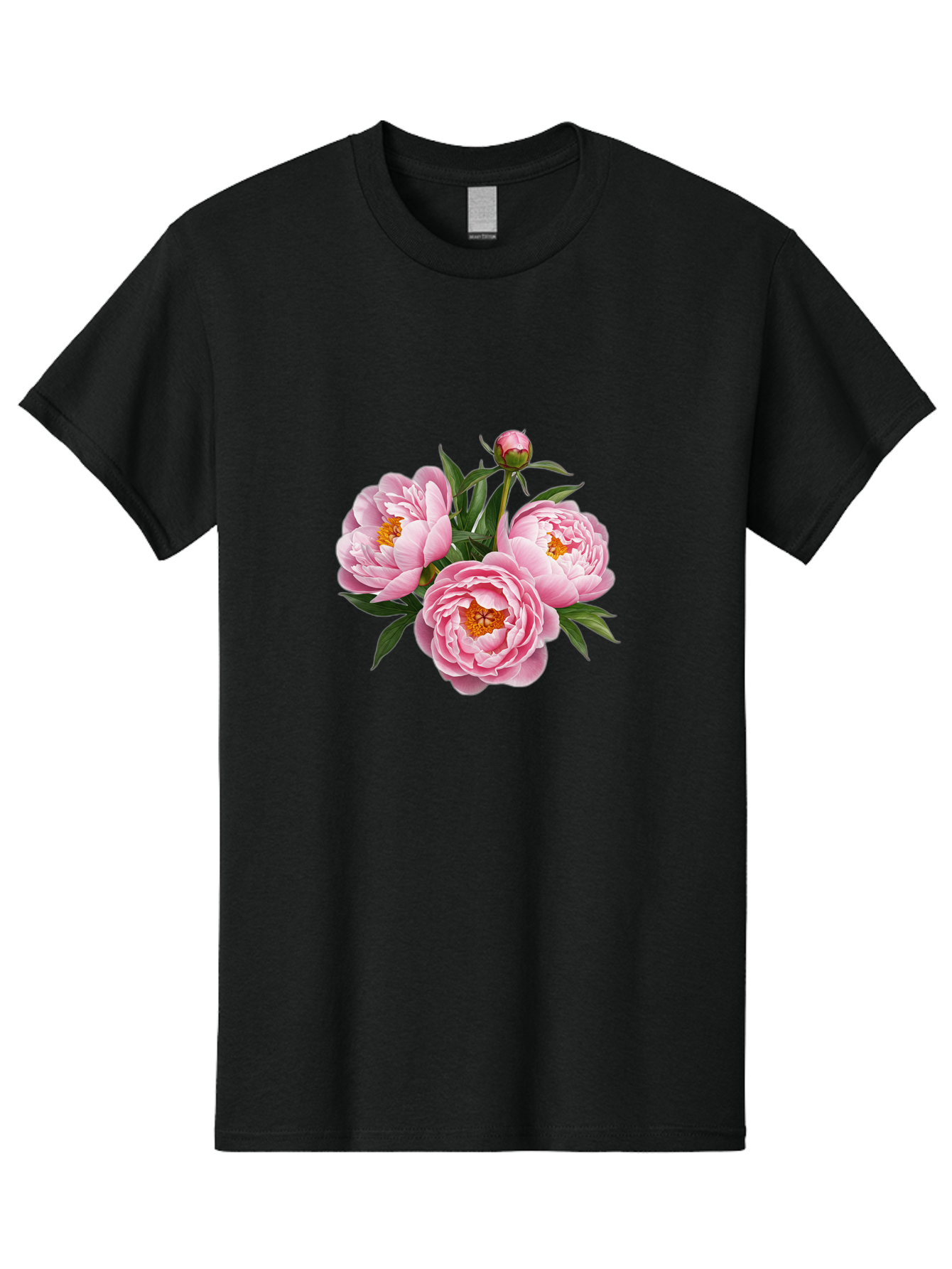 Pink-Peonies-5 Men'S Graphic Tee, 100% Cotton, Comfortable Casual Summer Wear, Machine Washable, Vintage Camera, Old Camera, Antique Camera, Black Camera, Classic Photography, Photography Equipment, Nostalgic Device, Film Camera, Camera Art Bal139