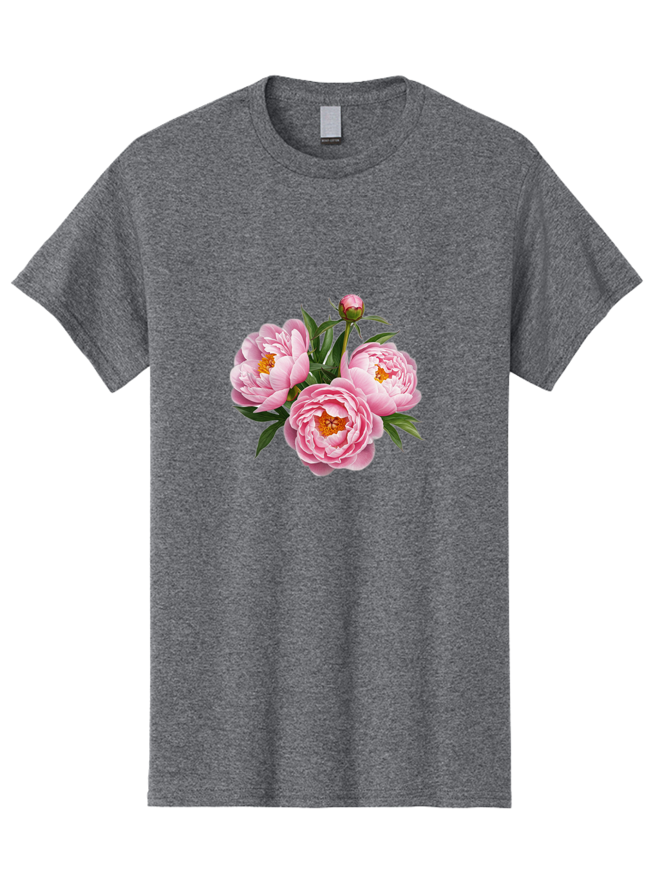 Pink-Peonies-5 Men'S Graphic Tee, 100% Cotton, Comfortable Casual Summer Wear, Machine Washable, Vintage Camera, Old Camera, Antique Camera, Black Camera, Classic Photography, Photography Equipment, Nostalgic Device, Film Camera, Camera Art Bal139