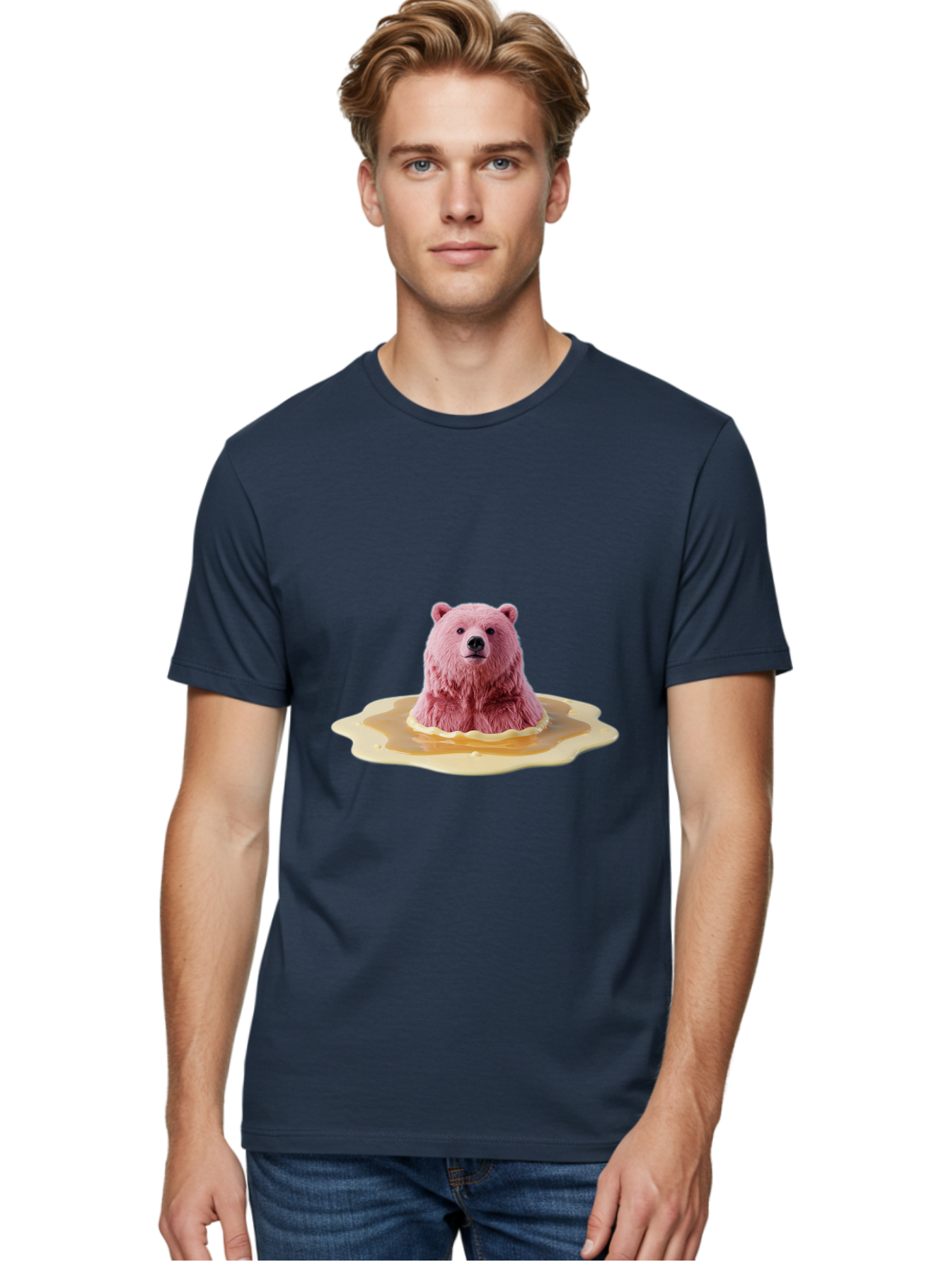 Pink-Polar-Bear Men'S Graphic Tee, 100% Cotton, Comfortable Casual Summer Wear, Machine Washable, Vintage Camera, Old Camera, Antique Camera, Black Camera, Classic Photography, Photography Equipment, Nostalgic Device, Film Camera, Camera Art Bal143