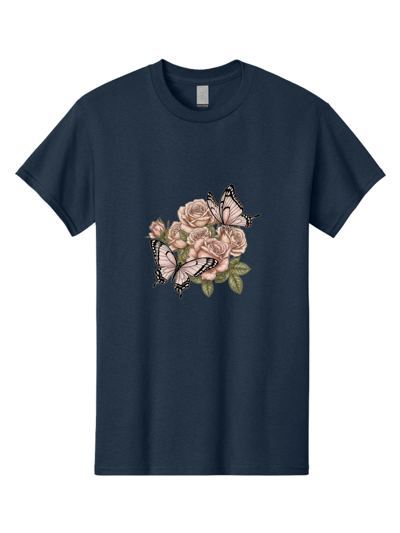 Pink-Roses-And-Butterflies Men'S Graphic Tee, 100% Cotton, Comfortable Casual Summer Wear, Machine Washable, Vintage Camera, Old Camera, Antique Camera, Black Camera, Classic Photography, Photography Equipment, Nostalgic Device, Film Camera, Bal145
