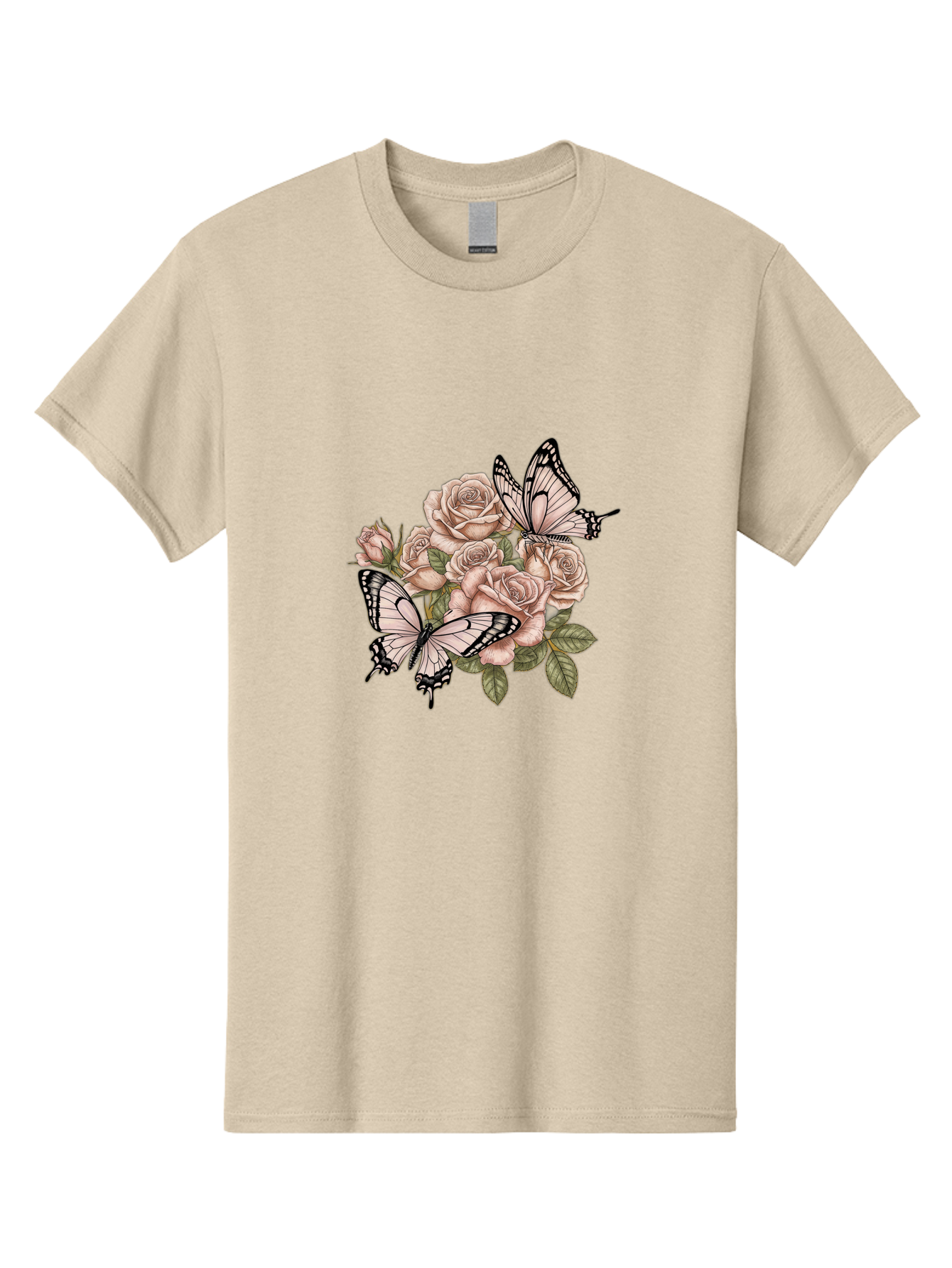 Pink-Roses-And-Butterflies Men'S Graphic Tee, 100% Cotton, Comfortable Casual Summer Wear, Machine Washable, Vintage Camera, Old Camera, Antique Camera, Black Camera, Classic Photography, Photography Equipment, Nostalgic Device, Film Camera, Bal145