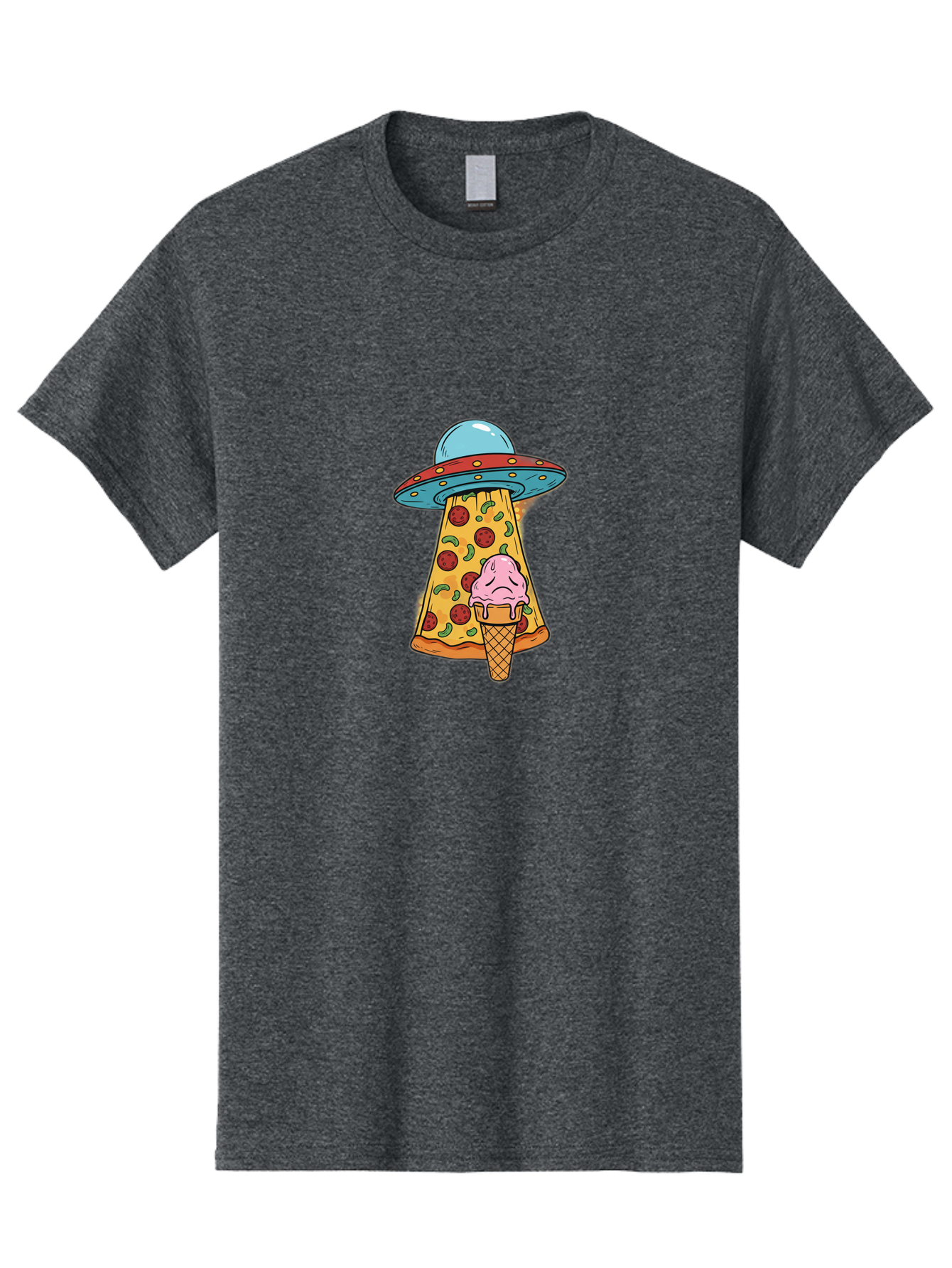 Pizza-Ice-Cream-Ufo Men'S Graphic Tee, 100% Cotton, Comfortable Casual Summer Wear, Machine Washable, Vintage Camera, Old Camera, Antique Camera, Black Camera, Classic Photography, Photography Equipment, Nostalgic Device, Film Camera, Bal154