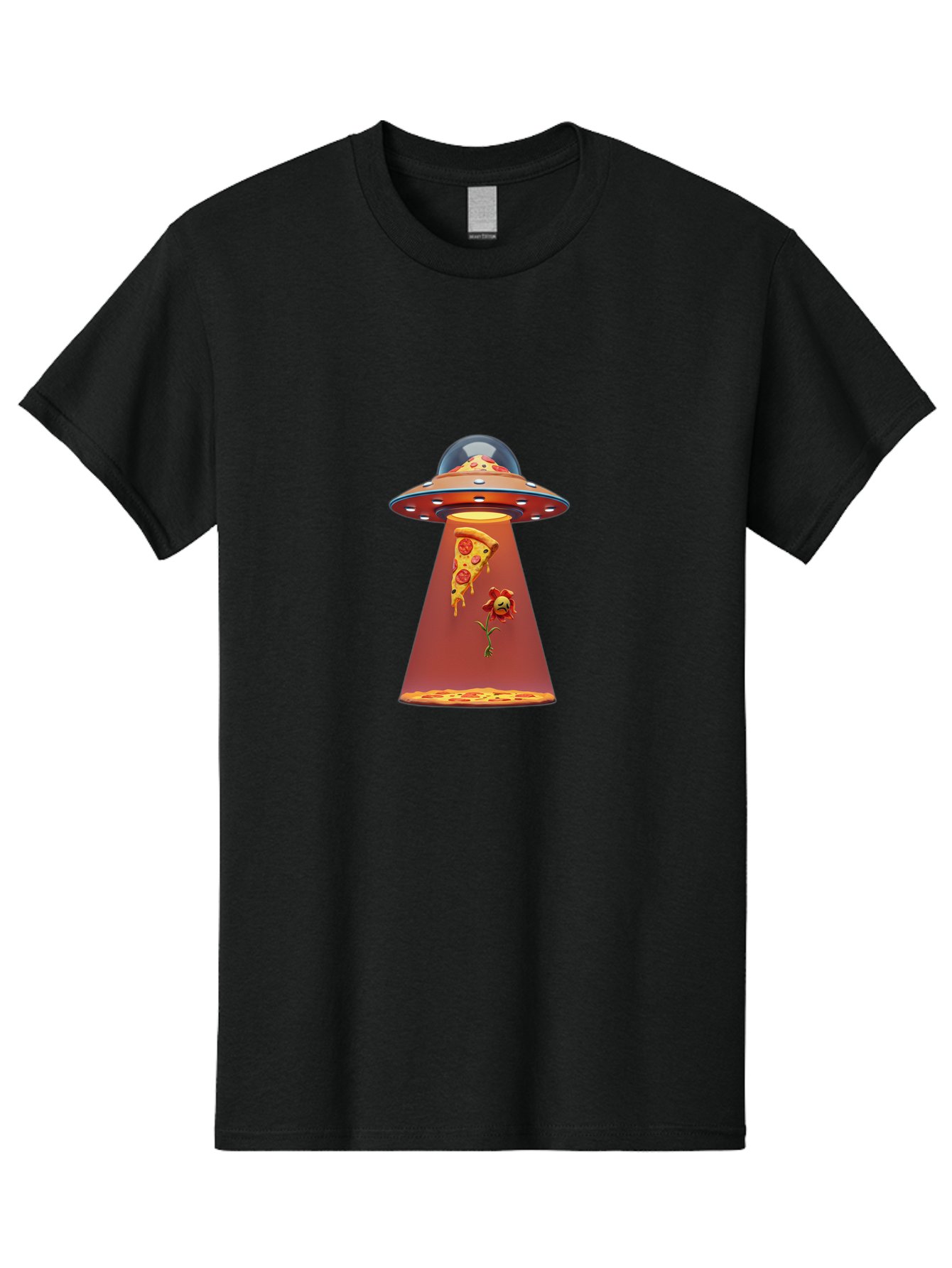 Pizza-Ufo-3 Men'S Graphic Tee, 100% Cotton, Comfortable Casual Summer Wear, Machine Washable, Vintage Camera, Old Camera, Antique Camera, Black Camera, Classic Photography, Photography Equipment, Nostalgic Device, Film Camera, Camera Art Bal158