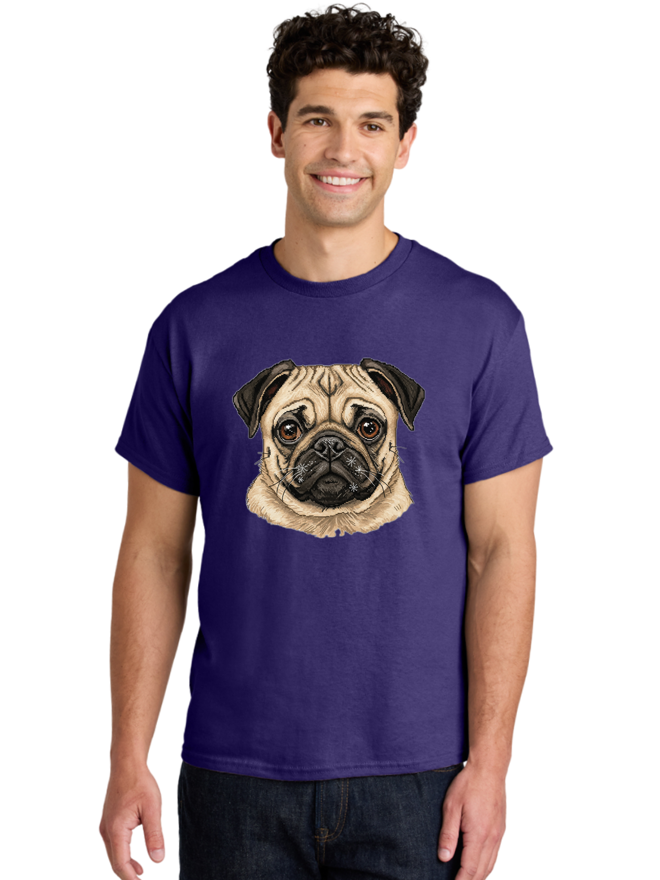 Pug Men'S Graphic Tee, 100% Cotton, Comfortable Casual Summer Wear, Machine Washable, Vintage Camera, Old Camera, Antique Camera, Black Camera, Classic Photography, Photography Equipment, Nostalgic Device, Film Camera, Camera Art Bal174