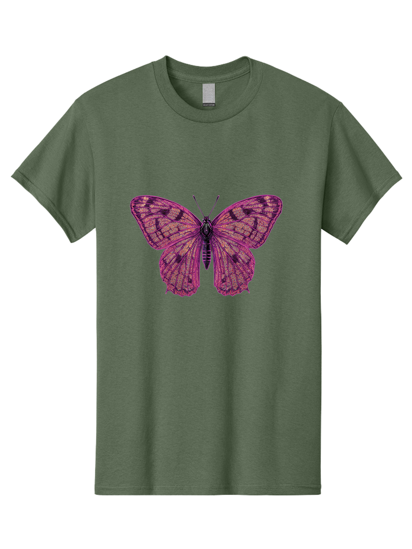 Purple-Butterfly-1 Men'S Graphic Tee, 100% Cotton, Comfortable Casual Summer Wear, Machine Washable, Vintage Camera, Old Camera, Antique Camera, Black Camera, Classic Photography, Photography Equipment, Nostalgic Device, Film Camera, Bal177