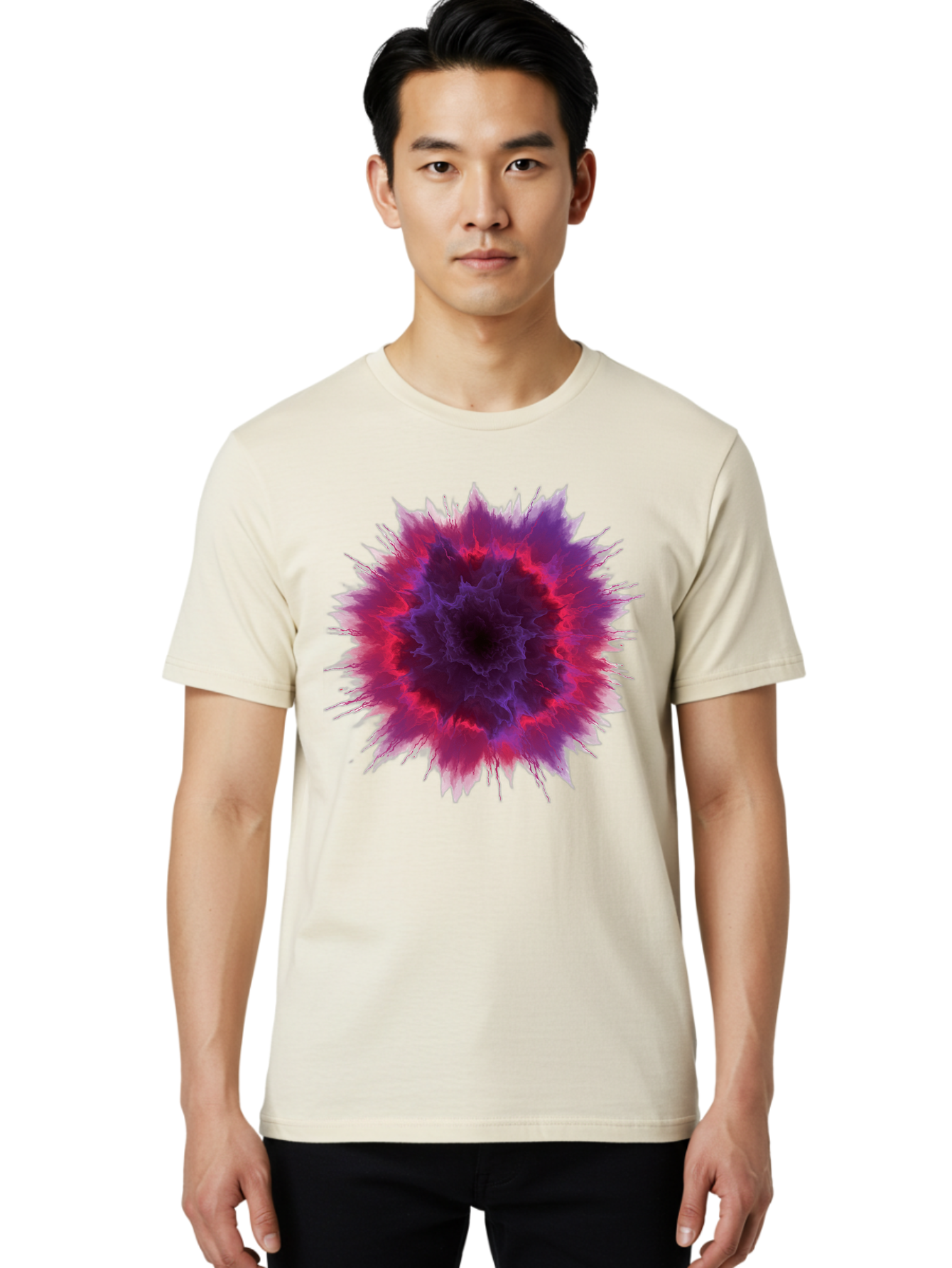Purple-Explosive-Bloom Men'S Graphic Tee, 100% Cotton, Comfortable Casual Summer Wear, Machine Washable, Vintage Camera, Old Camera, Antique Camera, Black Camera, Classic Photography, Photography Equipment, Nostalgic Device, Film Camera, Bal183