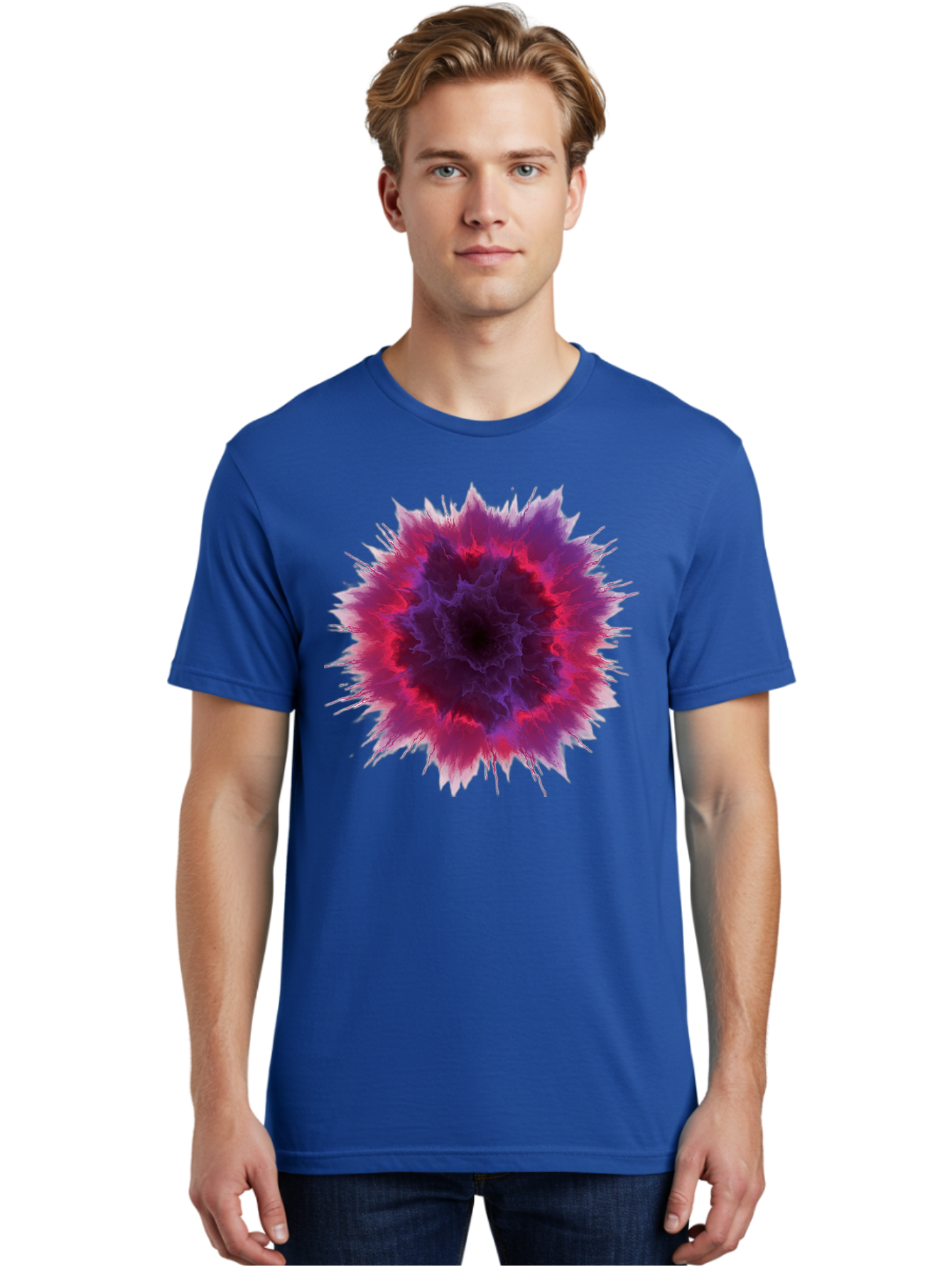Purple-Explosive-Bloom Men'S Graphic Tee, 100% Cotton, Comfortable Casual Summer Wear, Machine Washable, Vintage Camera, Old Camera, Antique Camera, Black Camera, Classic Photography, Photography Equipment, Nostalgic Device, Film Camera, Bal183
