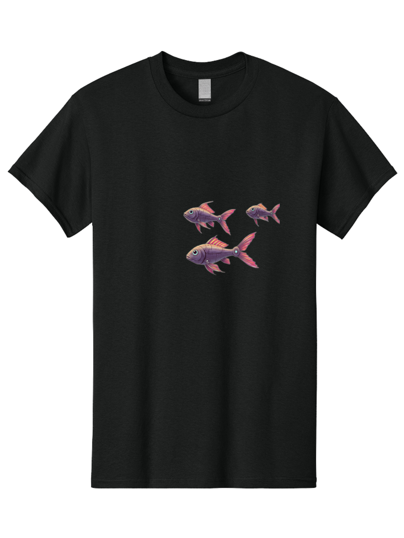 Purple-Fish Men'S Graphic Tee, 100% Cotton, Comfortable Casual Summer Wear, Machine Washable, Vintage Camera, Old Camera, Antique Camera, Black Camera, Classic Photography, Photography Equipment, Nostalgic Device, Film Camera, Camera Art Bal185