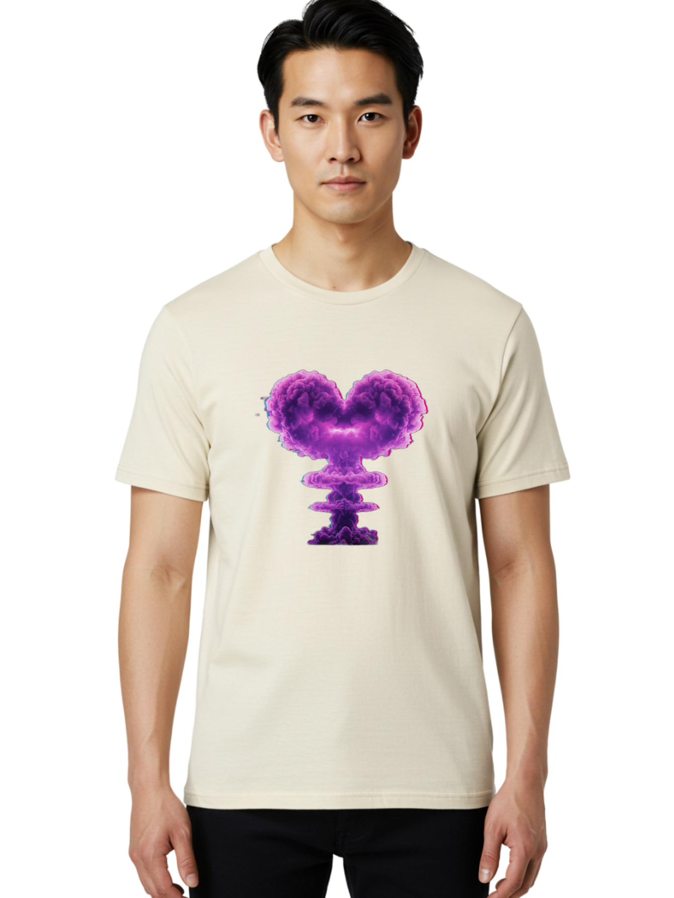 Purple-Heart-Explosion Men'S Graphic Tee, 100% Cotton, Comfortable Casual Summer Wear, Machine Washable, Vintage Camera, Old Camera, Antique Camera, Black Camera, Classic Photography, Photography Equipment, Nostalgic Device, Film Camera, Bal186