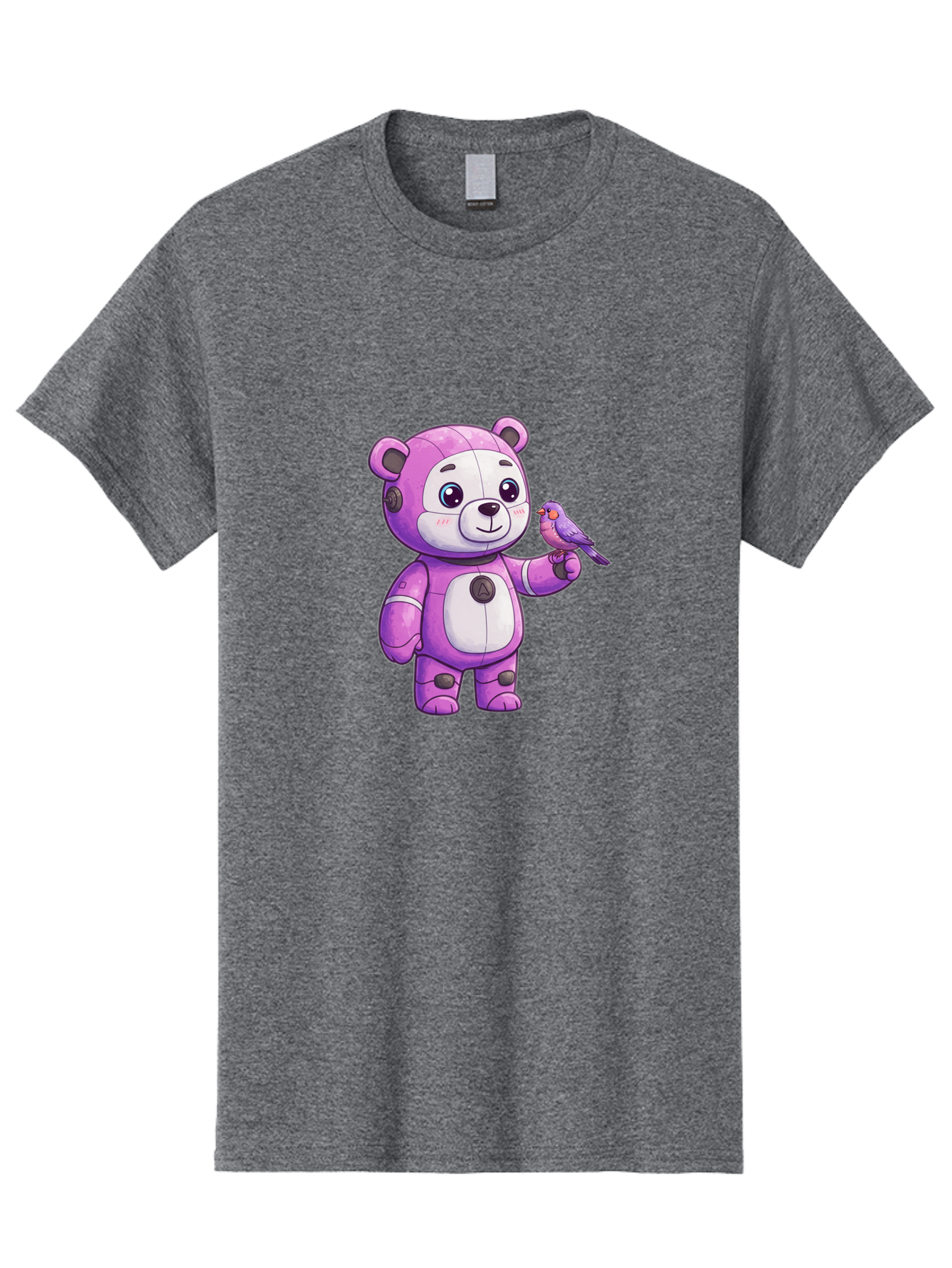 Purple-Robot-Bear Men'S Graphic Tee, 100% Cotton, Comfortable Casual Summer Wear, Machine Washable, Vintage Camera, Old Camera, Antique Camera, Black Camera, Classic Photography, Photography Equipment, Nostalgic Device, Film Camera, Camera Art Bal188