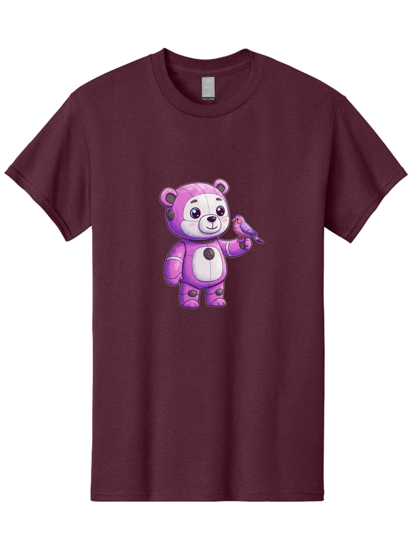 Purple-Robot-Bear Men'S Graphic Tee, 100% Cotton, Comfortable Casual Summer Wear, Machine Washable, Vintage Camera, Old Camera, Antique Camera, Black Camera, Classic Photography, Photography Equipment, Nostalgic Device, Film Camera, Camera Art Bal188