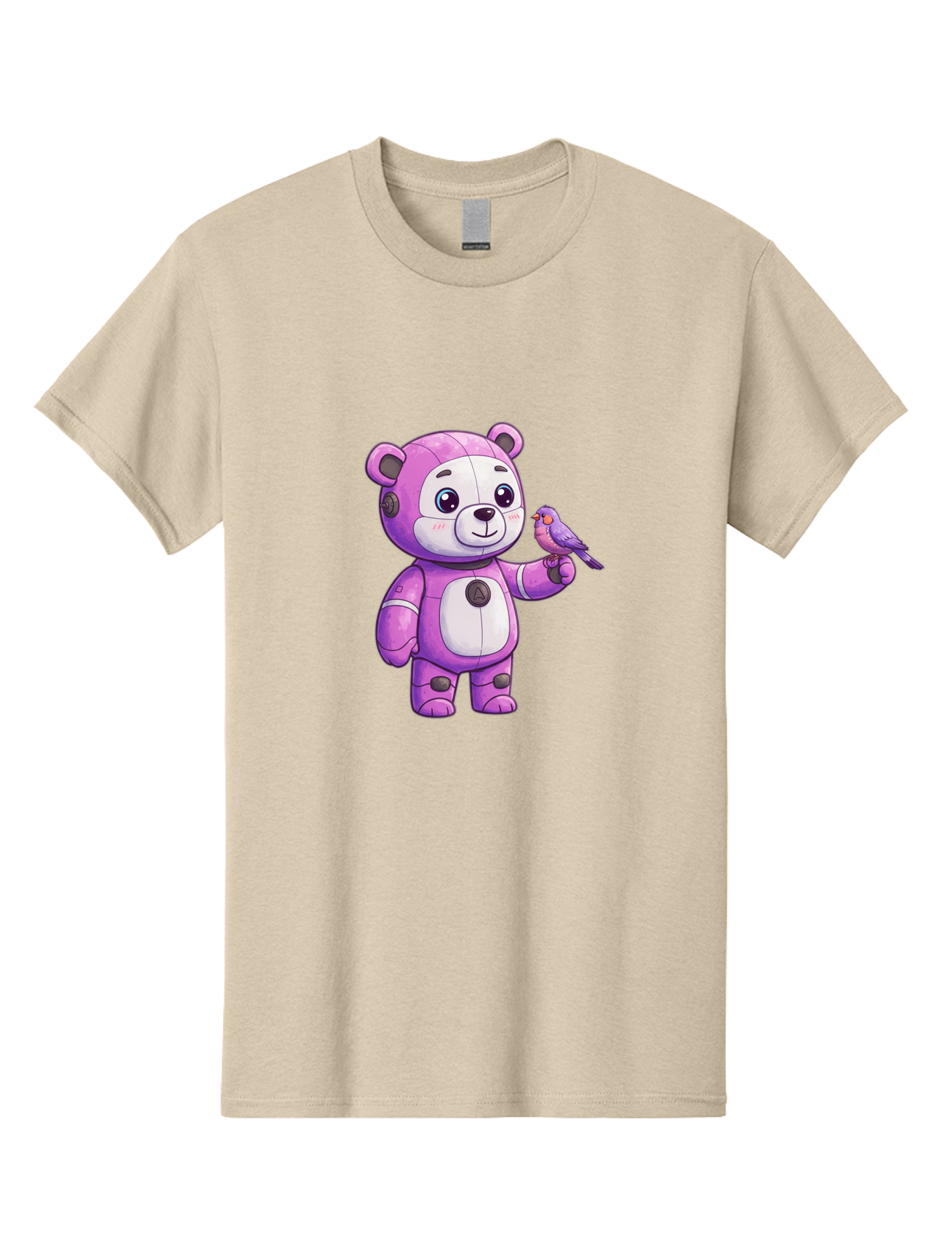 Purple-Robot-Bear Men'S Graphic Tee, 100% Cotton, Comfortable Casual Summer Wear, Machine Washable, Vintage Camera, Old Camera, Antique Camera, Black Camera, Classic Photography, Photography Equipment, Nostalgic Device, Film Camera, Camera Art Bal188