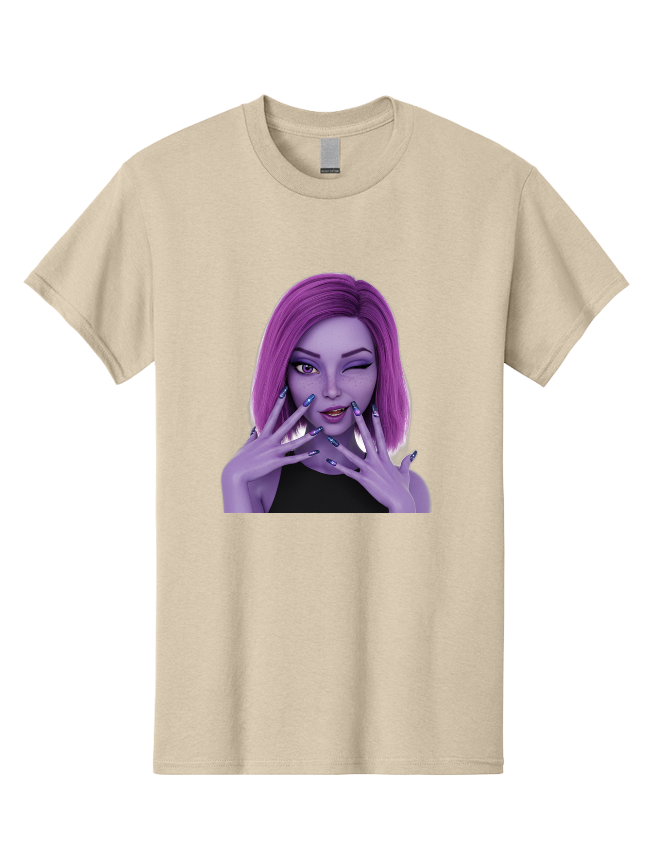 Purple-Woman-Portrait Men'S Graphic Tee, 100% Cotton, Comfortable Casual Summer Wear, Machine Washable, Vintage Camera, Old Camera, Antique Camera, Black Camera, Classic Photography, Photography Equipment, Nostalgic Device, Film Camera, Bal190