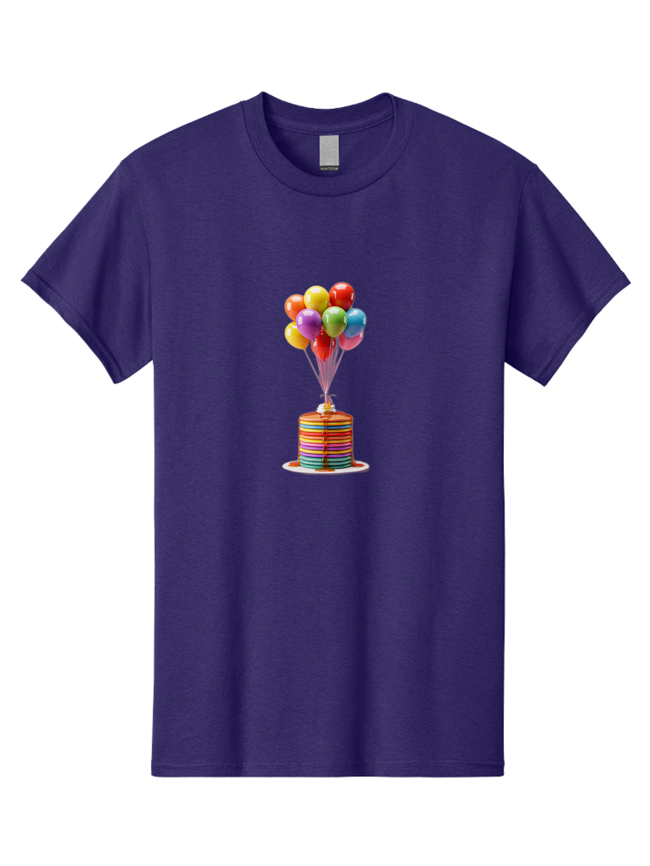 Rainbow-Cake-With-Balloons Men'S Graphic Tee, 100% Cotton, Comfortable Casual Summer Wear, Machine Washable, Vintage Camera, Old Camera, Antique Camera, Black Camera, Classic Photography, Photography Equipment, Nostalgic Device, Film Camera, Bal196