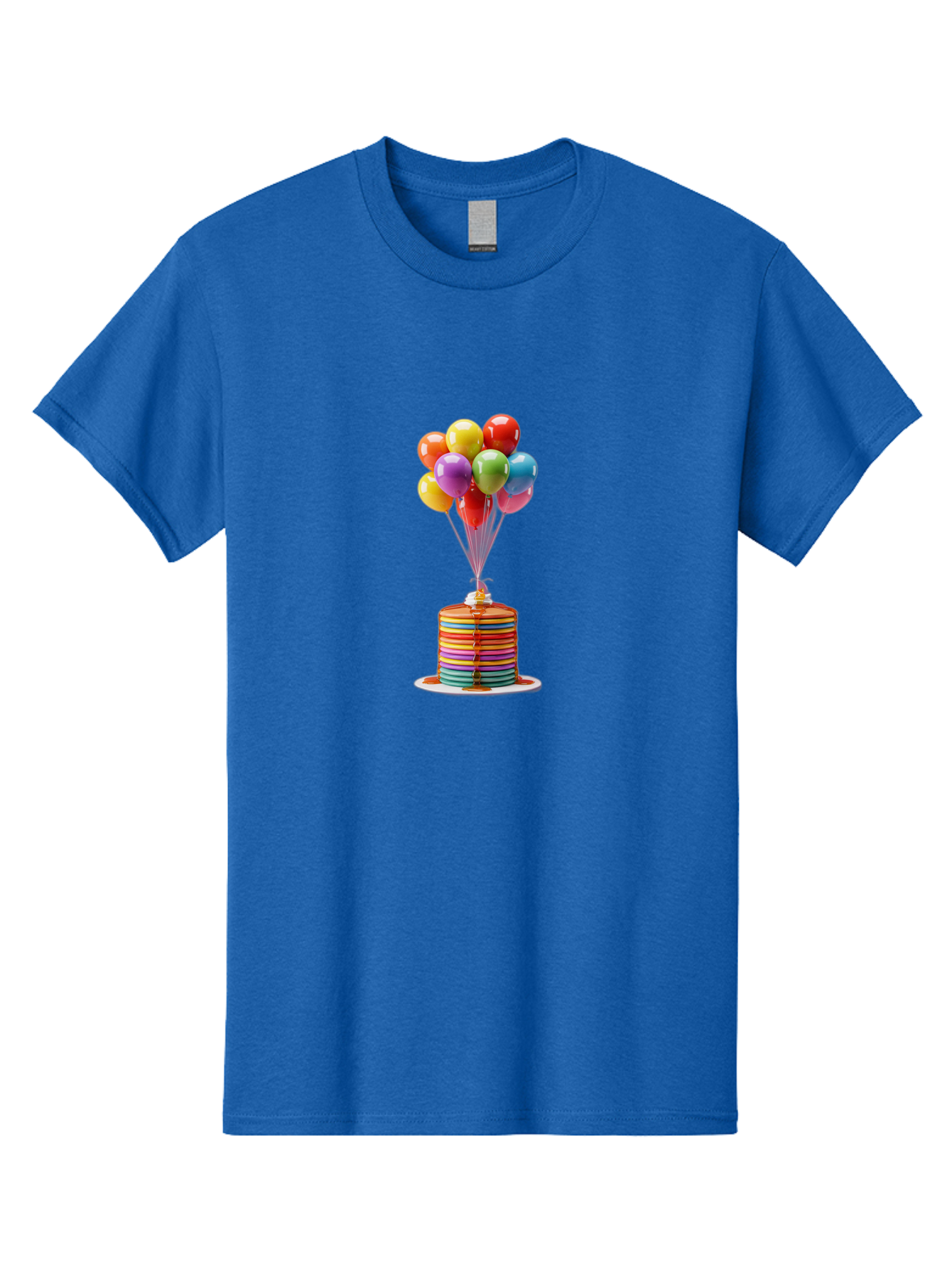 Rainbow-Cake-With-Balloons Men'S Graphic Tee, 100% Cotton, Comfortable Casual Summer Wear, Machine Washable, Vintage Camera, Old Camera, Antique Camera, Black Camera, Classic Photography, Photography Equipment, Nostalgic Device, Film Camera, Bal196