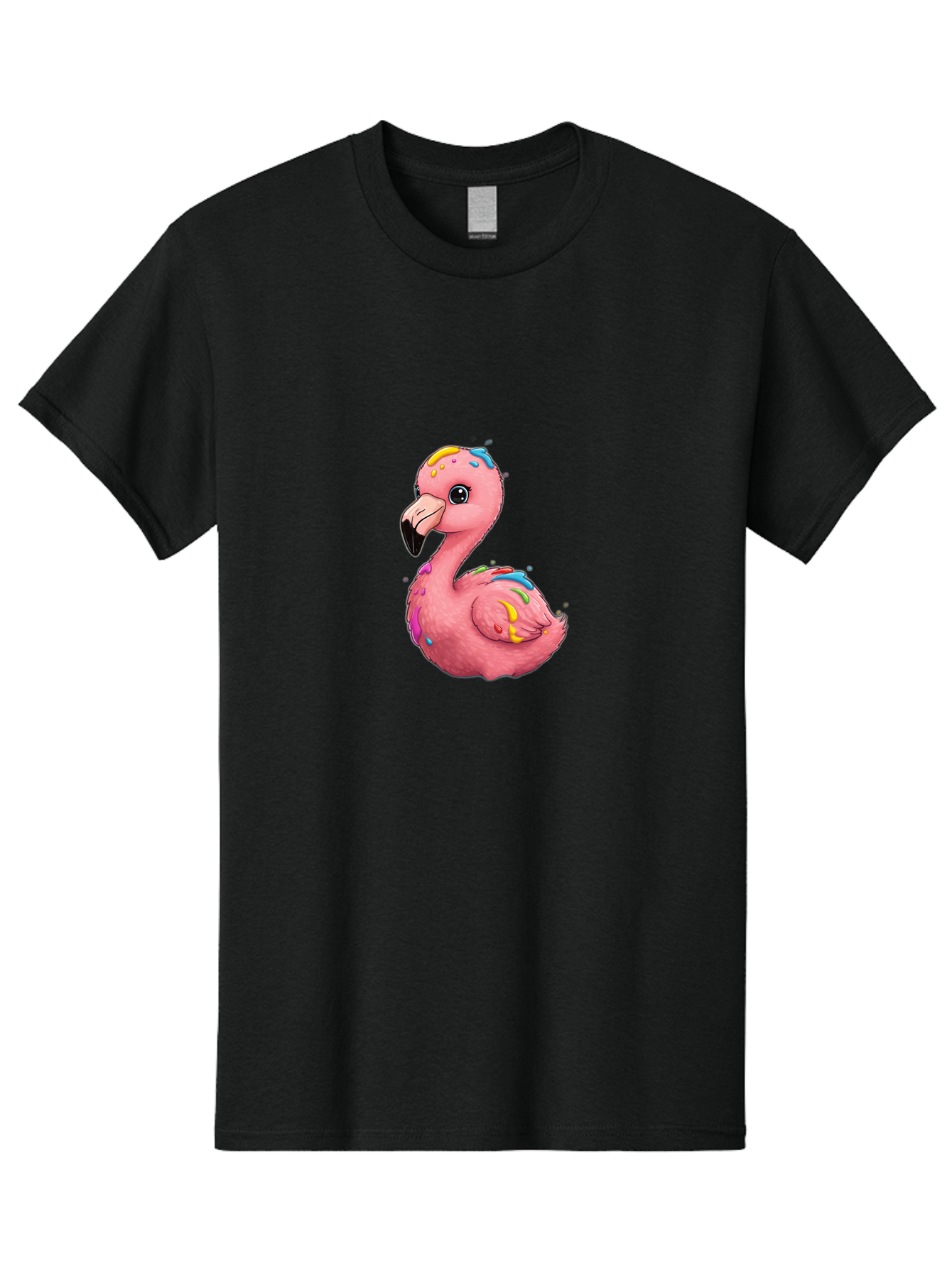 Rainbow-Flamingo Men'S Graphic Tee, 100% Cotton, Comfortable Casual Summer Wear, Machine Washable, Vintage Camera, Old Camera, Antique Camera, Black Camera, Classic Photography, Photography Equipment, Nostalgic Device, Film Camera, Camera Art Bal197