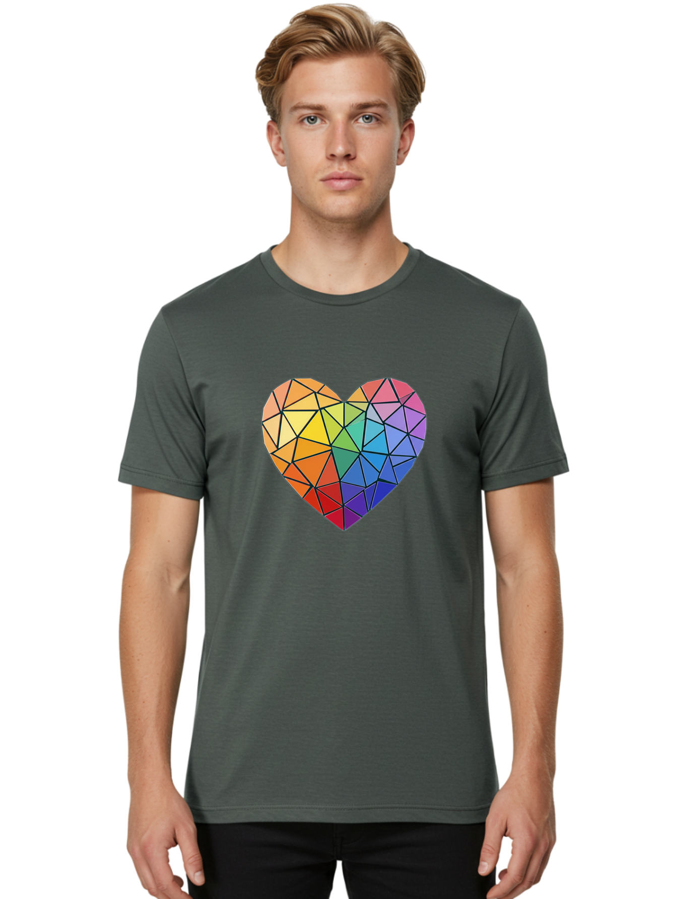 Rainbow-Heart Men'S Graphic Tee, 100% Cotton, Comfortable Casual Summer Wear, Machine Washable, Vintage Camera, Old Camera, Antique Camera, Black Camera, Classic Photography, Photography Equipment, Nostalgic Device, Film Camera, Camera Art Bal198