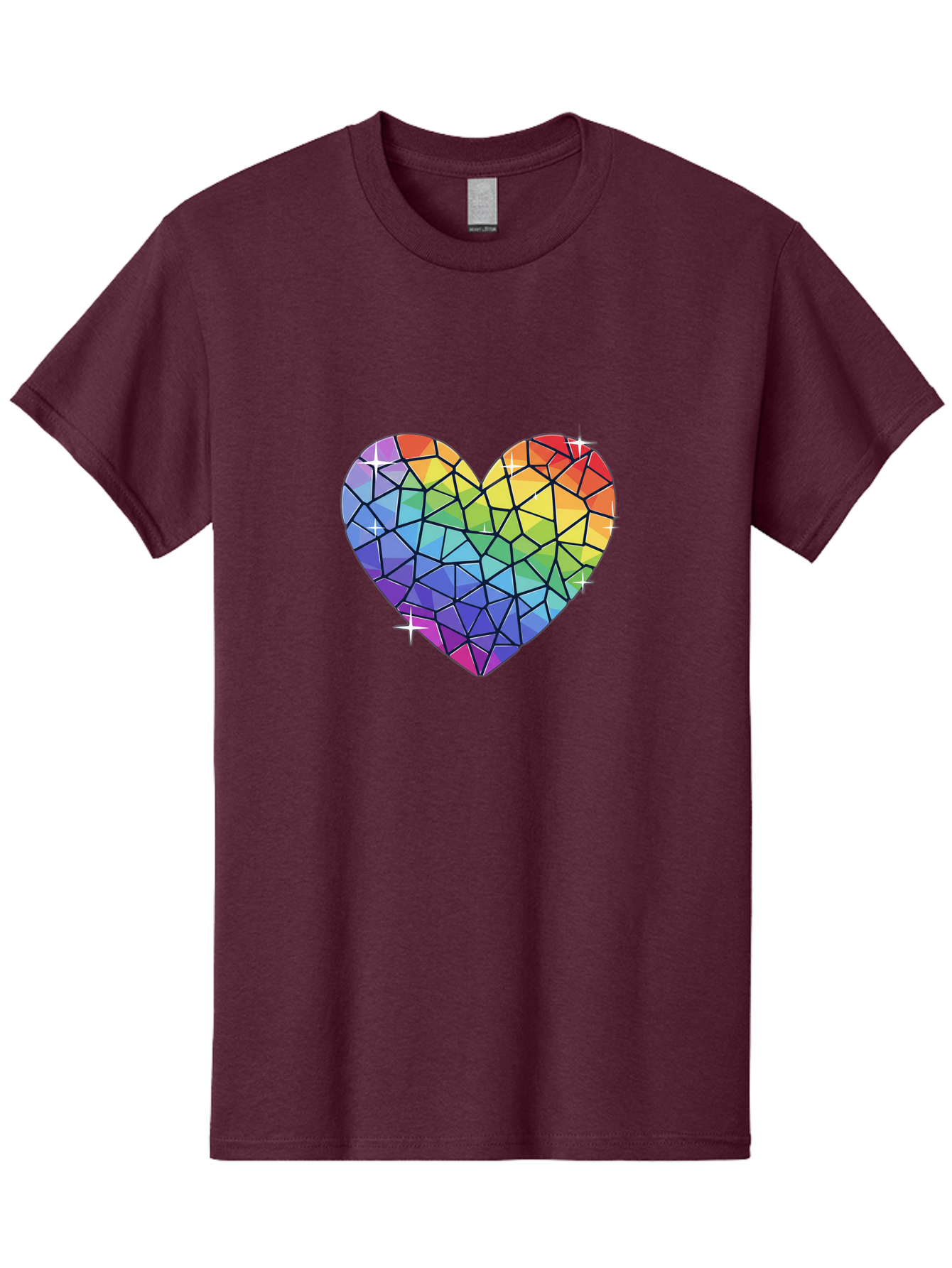 Rainbow-Mosaic-Heart Men'S Graphic Tee, 100% Cotton, Comfortable Casual Summer Wear, Machine Washable, Vintage Camera, Old Camera, Antique Camera, Black Camera, Classic Photography, Photography Equipment, Nostalgic Device, Film Camera, Bal199