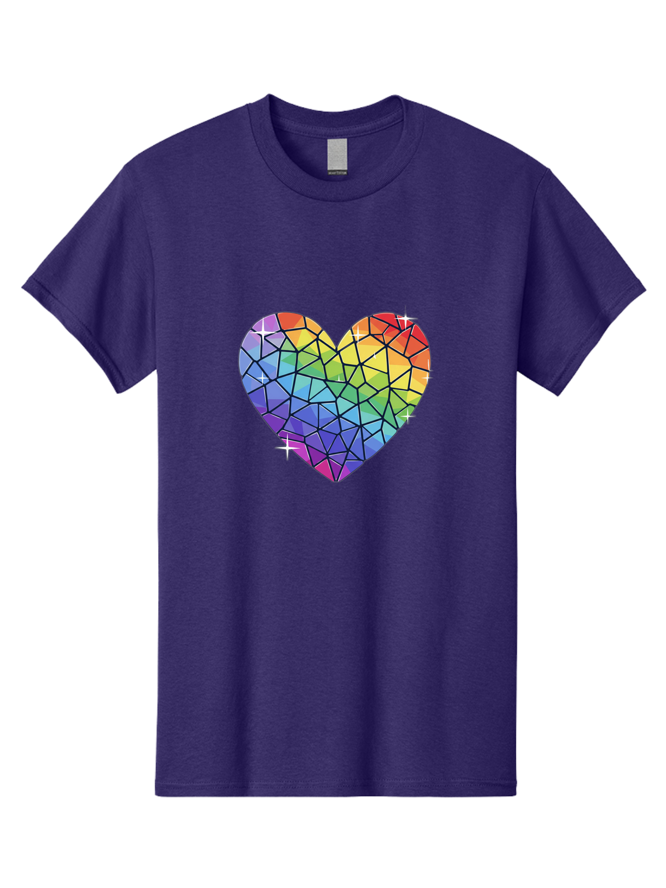 Rainbow-Mosaic-Heart Men'S Graphic Tee, 100% Cotton, Comfortable Casual Summer Wear, Machine Washable, Vintage Camera, Old Camera, Antique Camera, Black Camera, Classic Photography, Photography Equipment, Nostalgic Device, Film Camera, Bal199
