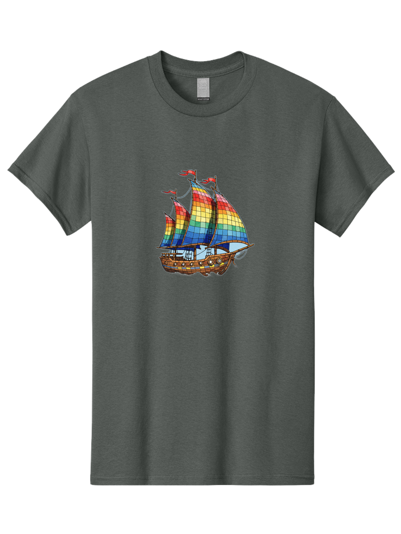 Rainbow-Sailboat Men'S Graphic Tee, 100% Cotton, Comfortable Casual Summer Wear, Machine Washable, Vintage Camera, Old Camera, Antique Camera, Black Camera, Classic Photography, Photography Equipment, Nostalgic Device, Film Camera, Camera Art Bal201