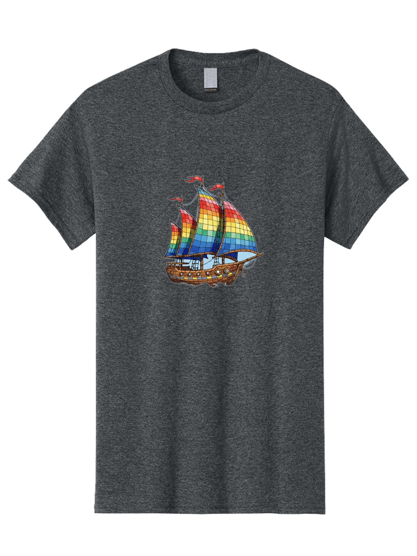 Rainbow-Sailboat Men'S Graphic Tee, 100% Cotton, Comfortable Casual Summer Wear, Machine Washable, Vintage Camera, Old Camera, Antique Camera, Black Camera, Classic Photography, Photography Equipment, Nostalgic Device, Film Camera, Camera Art Bal201
