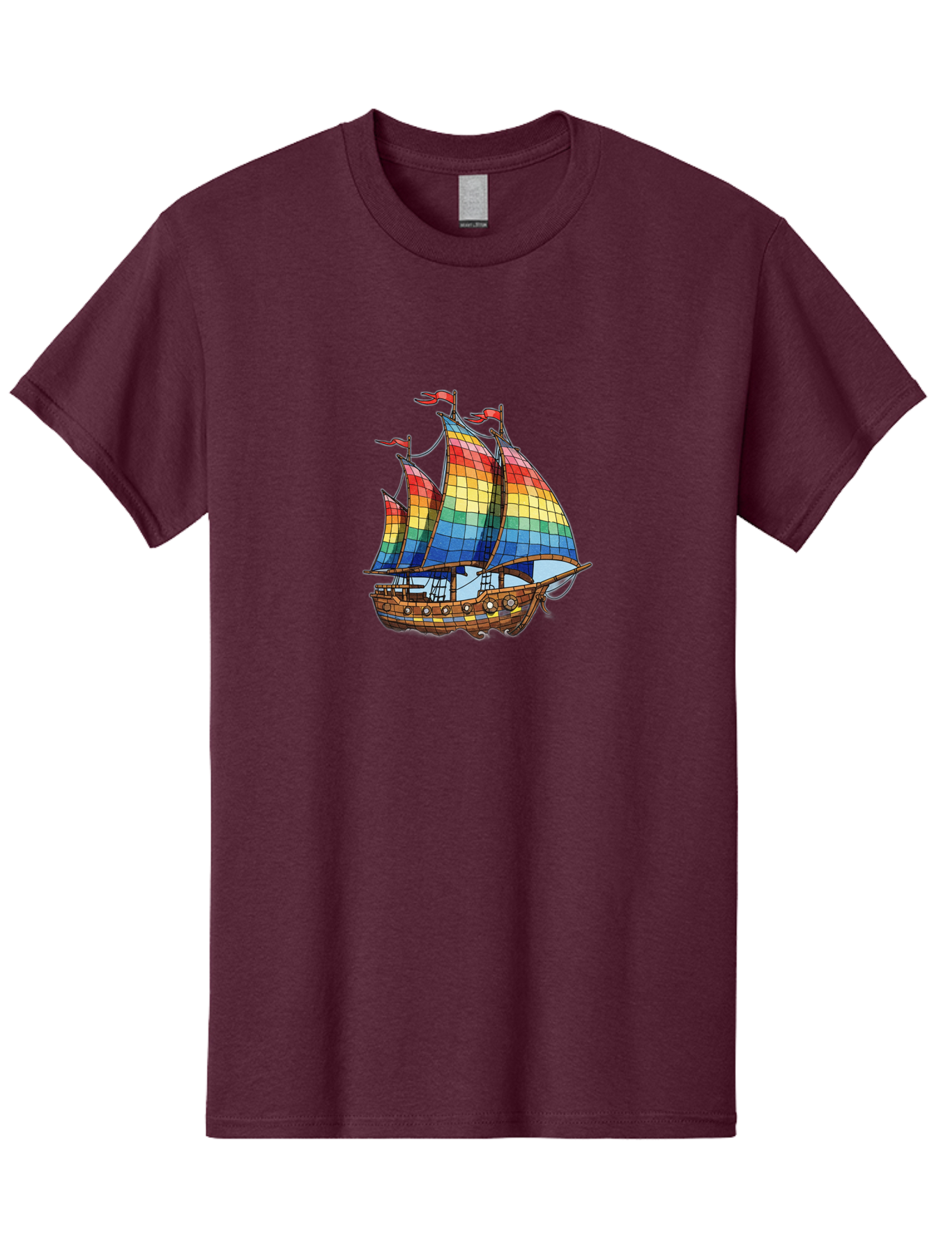 Rainbow-Sailboat Men'S Graphic Tee, 100% Cotton, Comfortable Casual Summer Wear, Machine Washable, Vintage Camera, Old Camera, Antique Camera, Black Camera, Classic Photography, Photography Equipment, Nostalgic Device, Film Camera, Camera Art Bal201