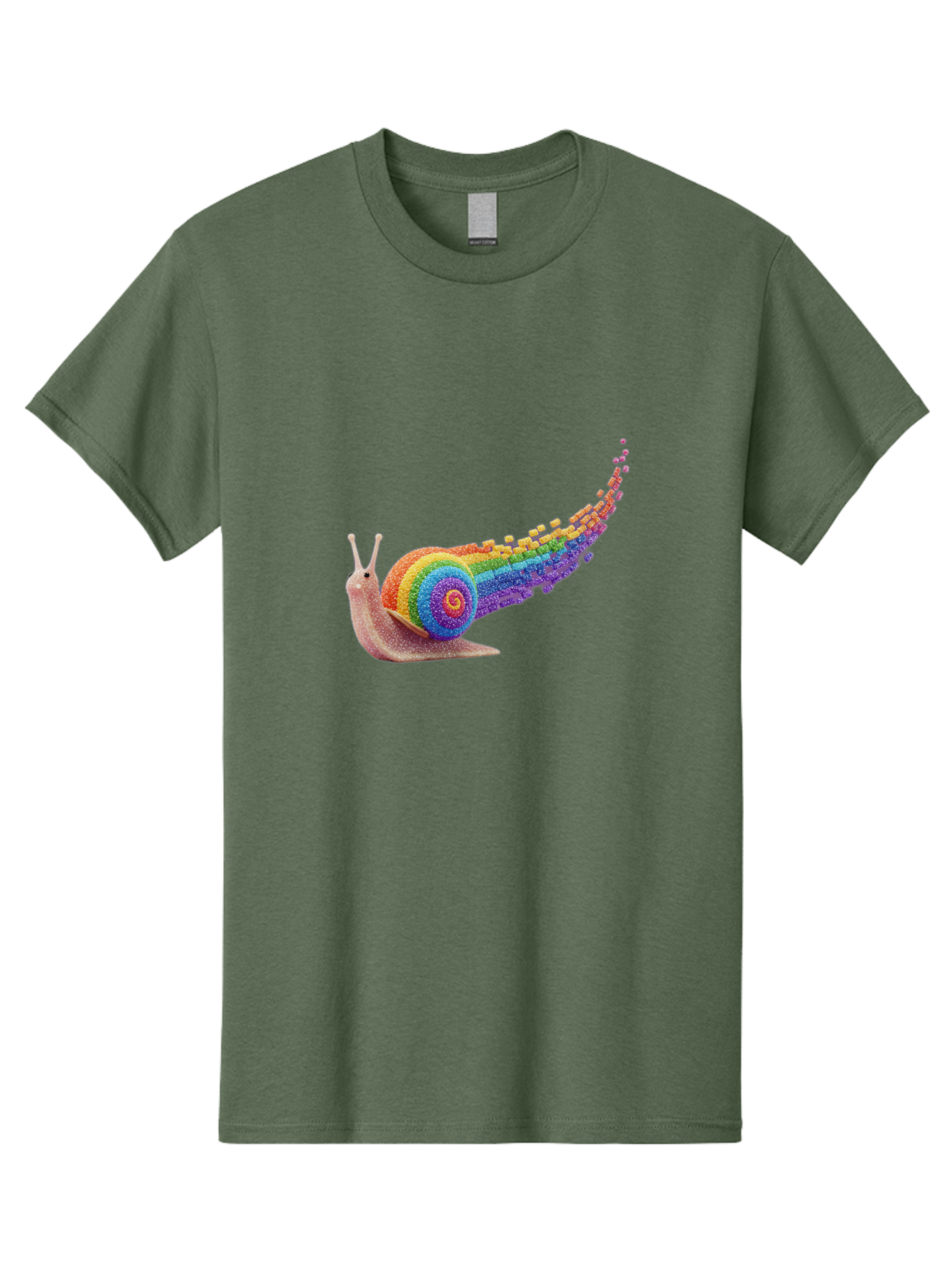 Rainbow-Snail-1 Men'S Graphic Tee, 100% Cotton, Comfortable Casual Summer Wear, Machine Washable, Vintage Camera, Old Camera, Antique Camera, Black Camera, Classic Photography, Photography Equipment, Nostalgic Device, Film Camera, Camera Art Bal202