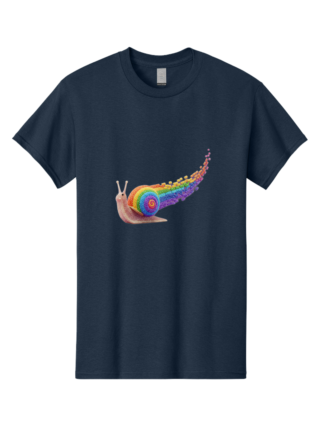 Rainbow-Snail-1 Men'S Graphic Tee, 100% Cotton, Comfortable Casual Summer Wear, Machine Washable, Vintage Camera, Old Camera, Antique Camera, Black Camera, Classic Photography, Photography Equipment, Nostalgic Device, Film Camera, Camera Art Bal202