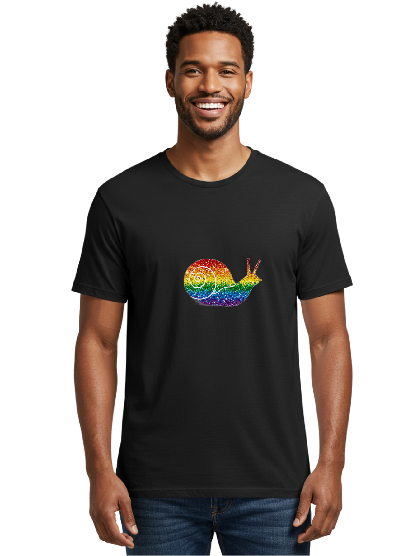 Rainbow-Snail-2 Men'S Graphic Tee, 100% Cotton, Comfortable Casual Summer Wear, Machine Washable, Vintage Camera, Old Camera, Antique Camera, Black Camera, Classic Photography, Photography Equipment, Nostalgic Device, Film Camera, Camera Art Bal203