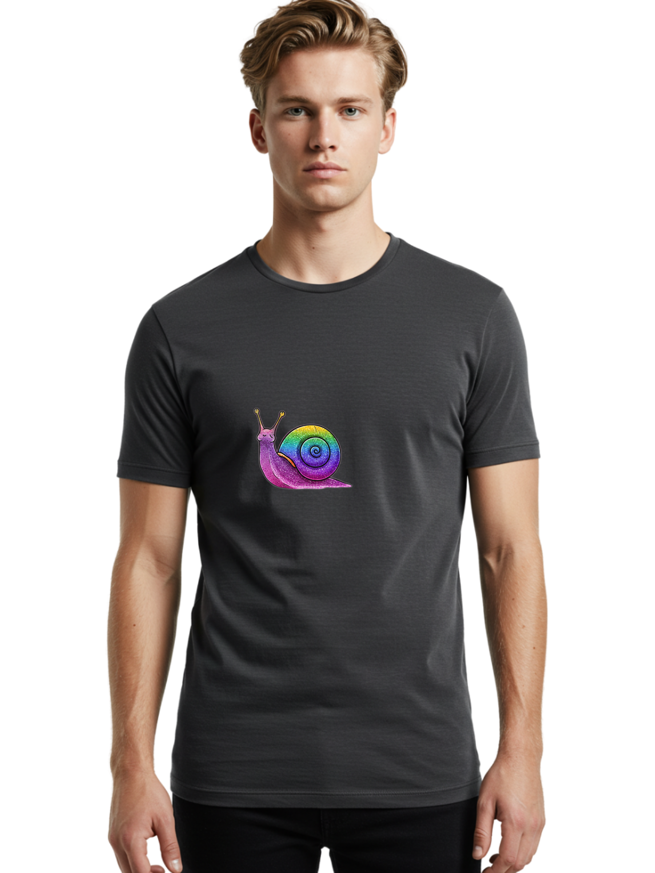Rainbow-Snail Men'S Graphic Tee, 100% Cotton, Comfortable Casual Summer Wear, Machine Washable, Vintage Camera, Old Camera, Antique Camera, Black Camera, Classic Photography, Photography Equipment, Nostalgic Device, Film Camera, Camera Art Bal204